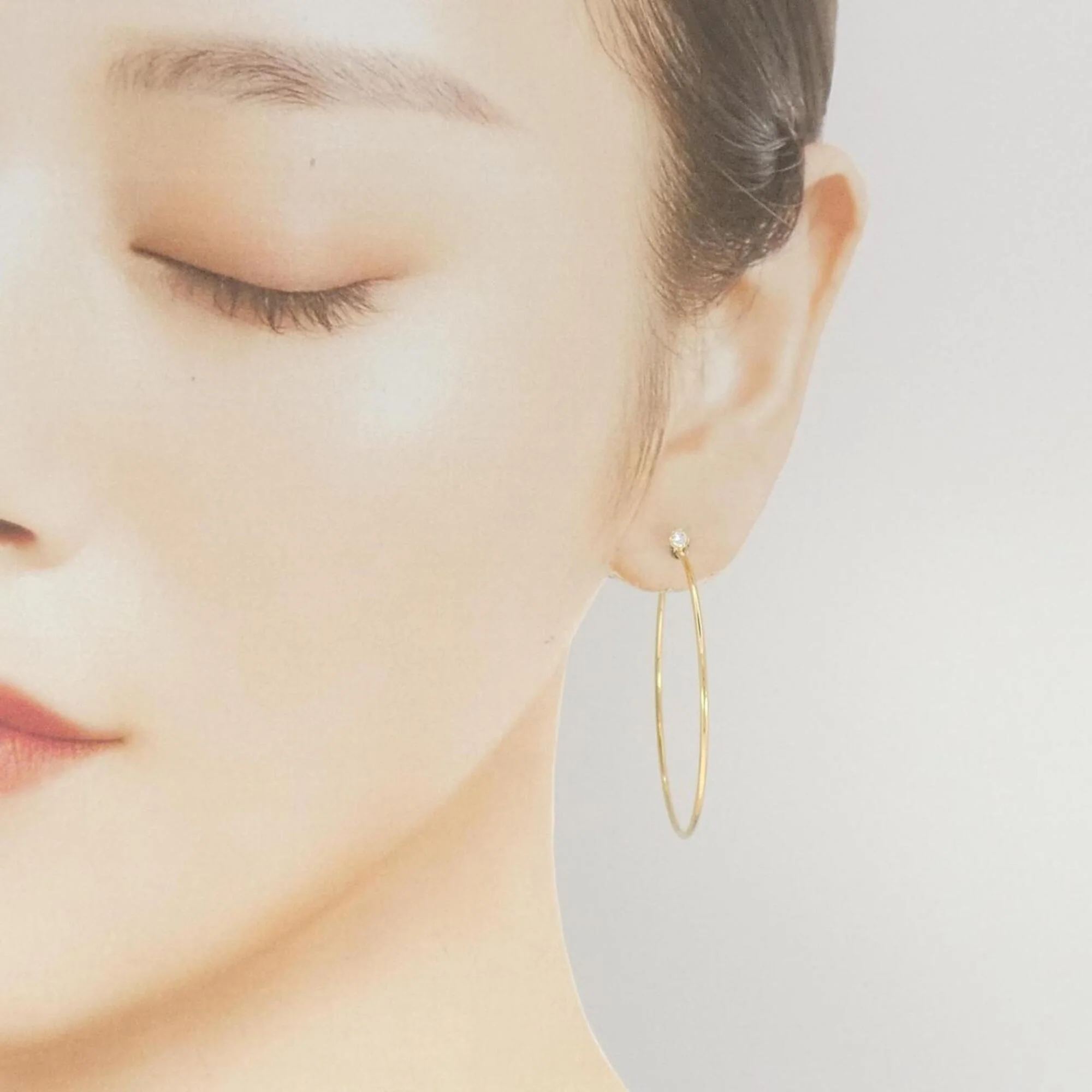 Earrings Hoop 18K Yellow Gold - Image 4