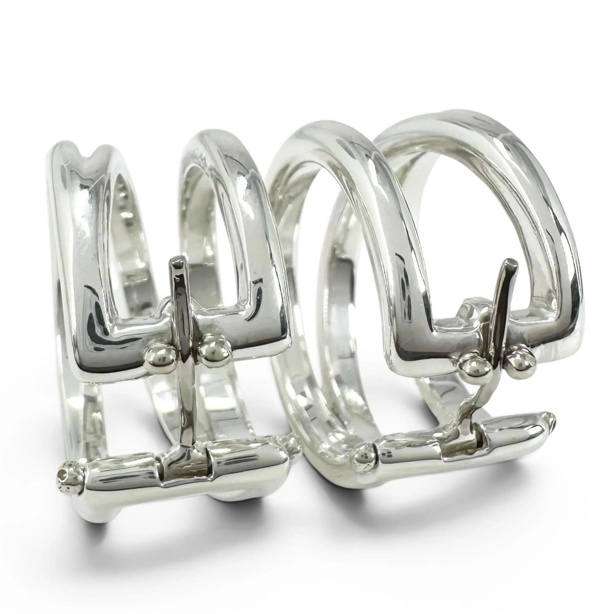 Earrings Hoop Sterling Silver - Image 3