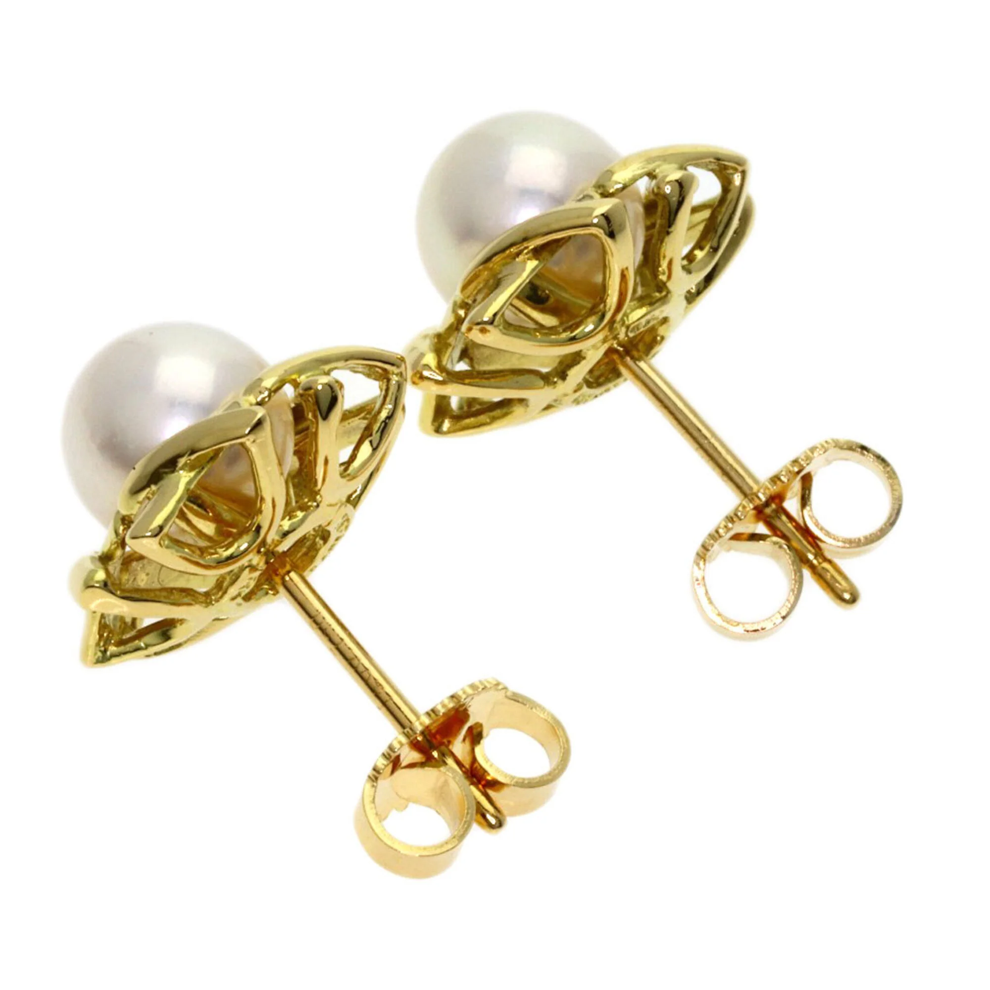 Earrings Pearl 18K Yellow Gold - Image 2