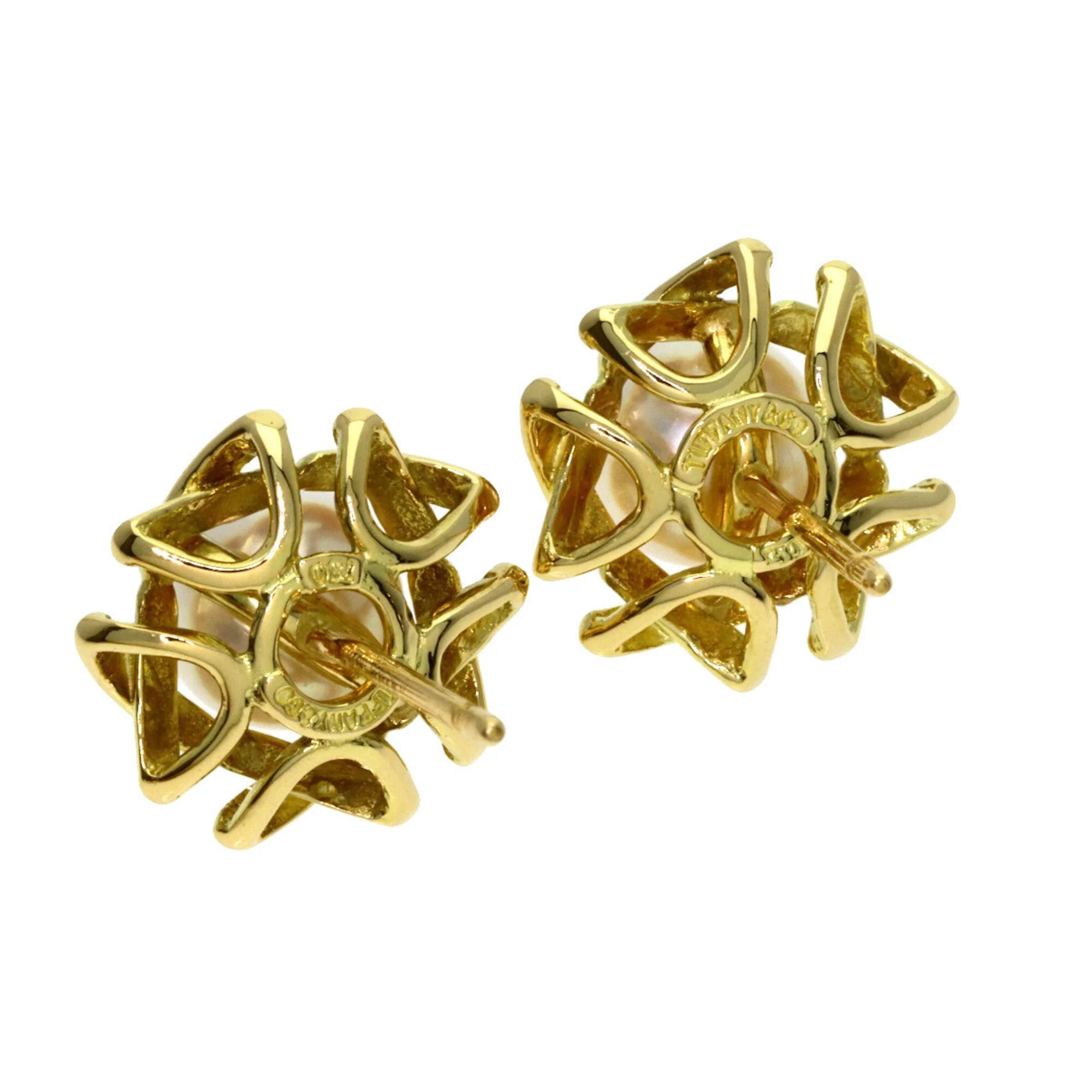 Earrings Pearl 18K Yellow Gold - Image 3