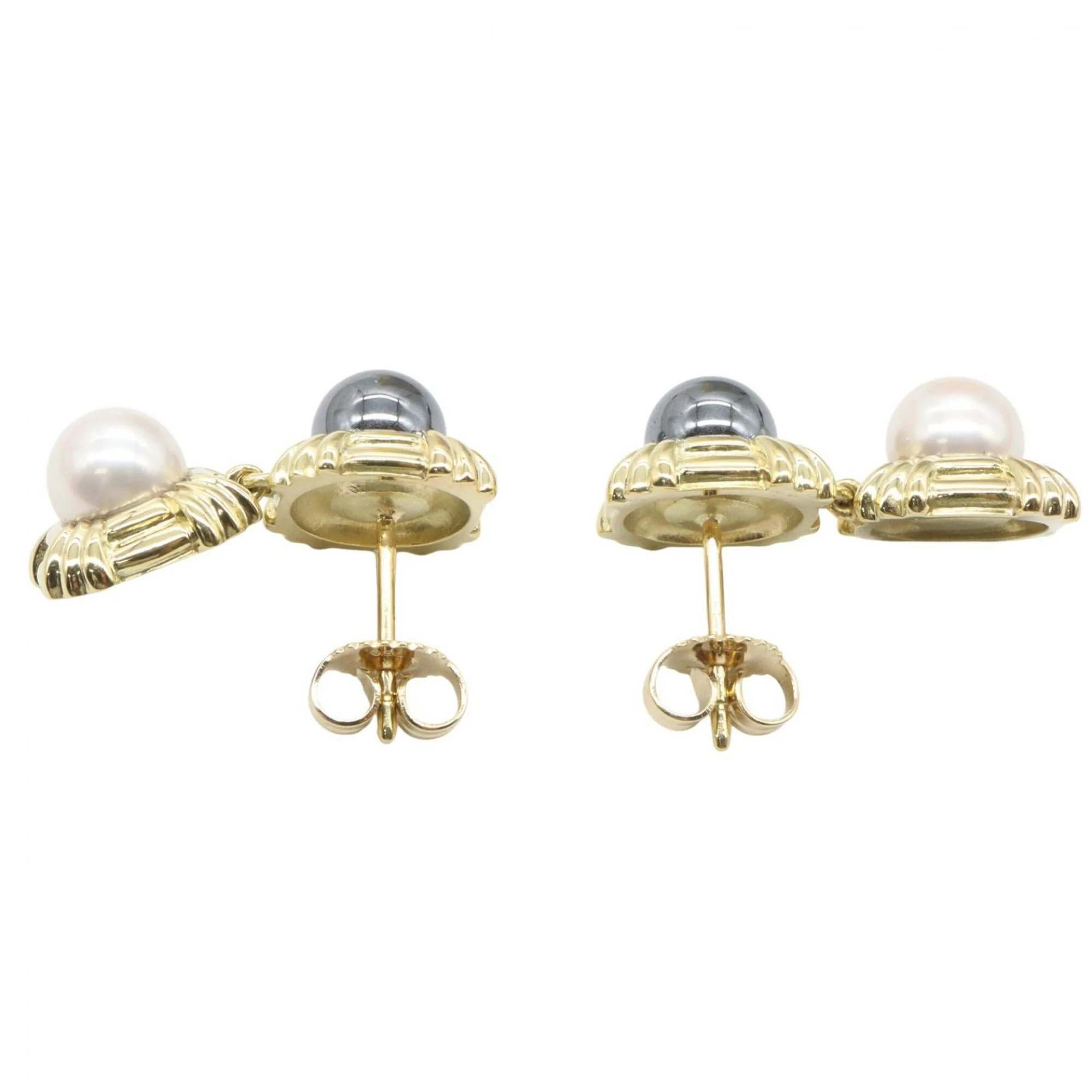 Earrings Pearl 18K Yellow Gold - Image 2