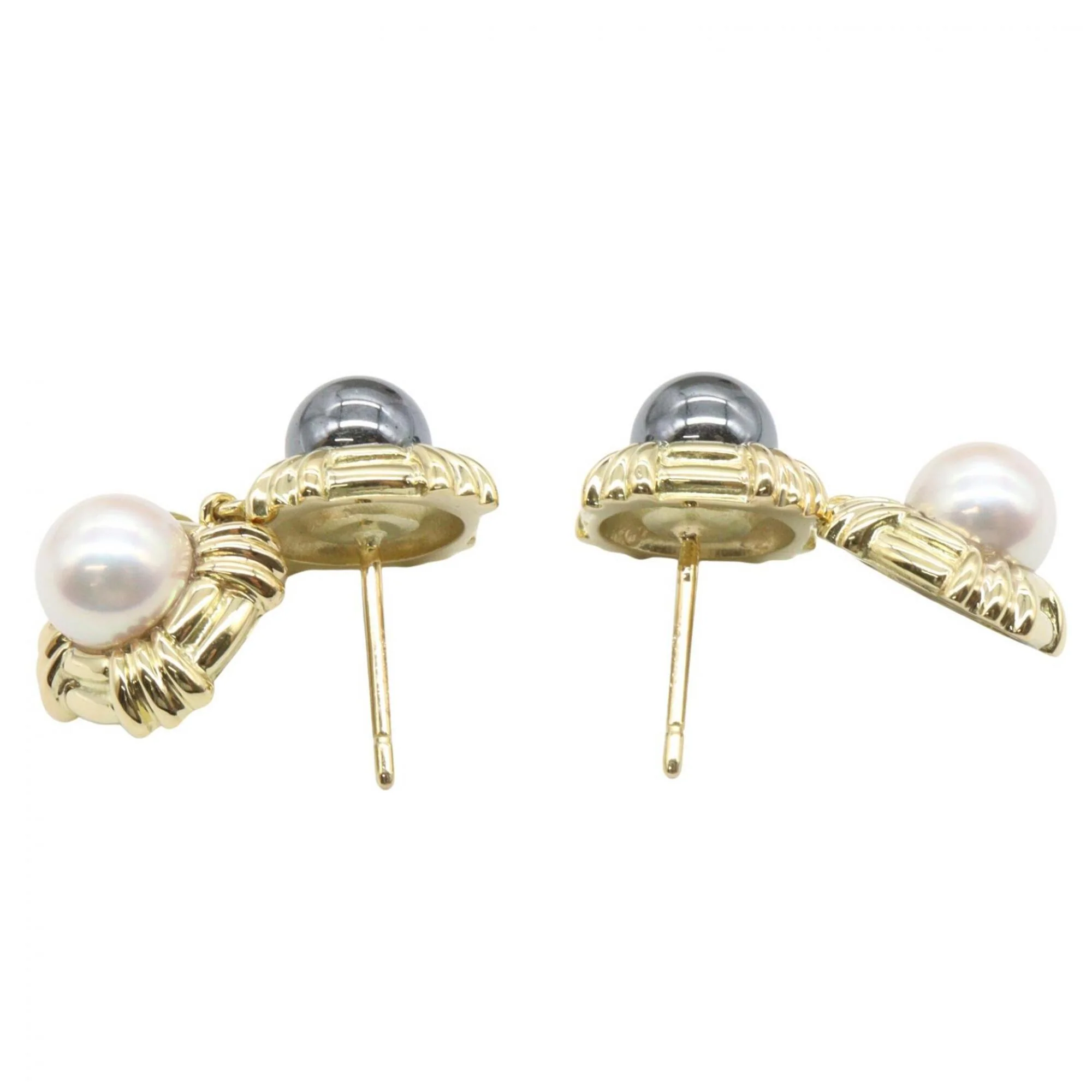 Earrings Pearl 18K Yellow Gold - Image 3