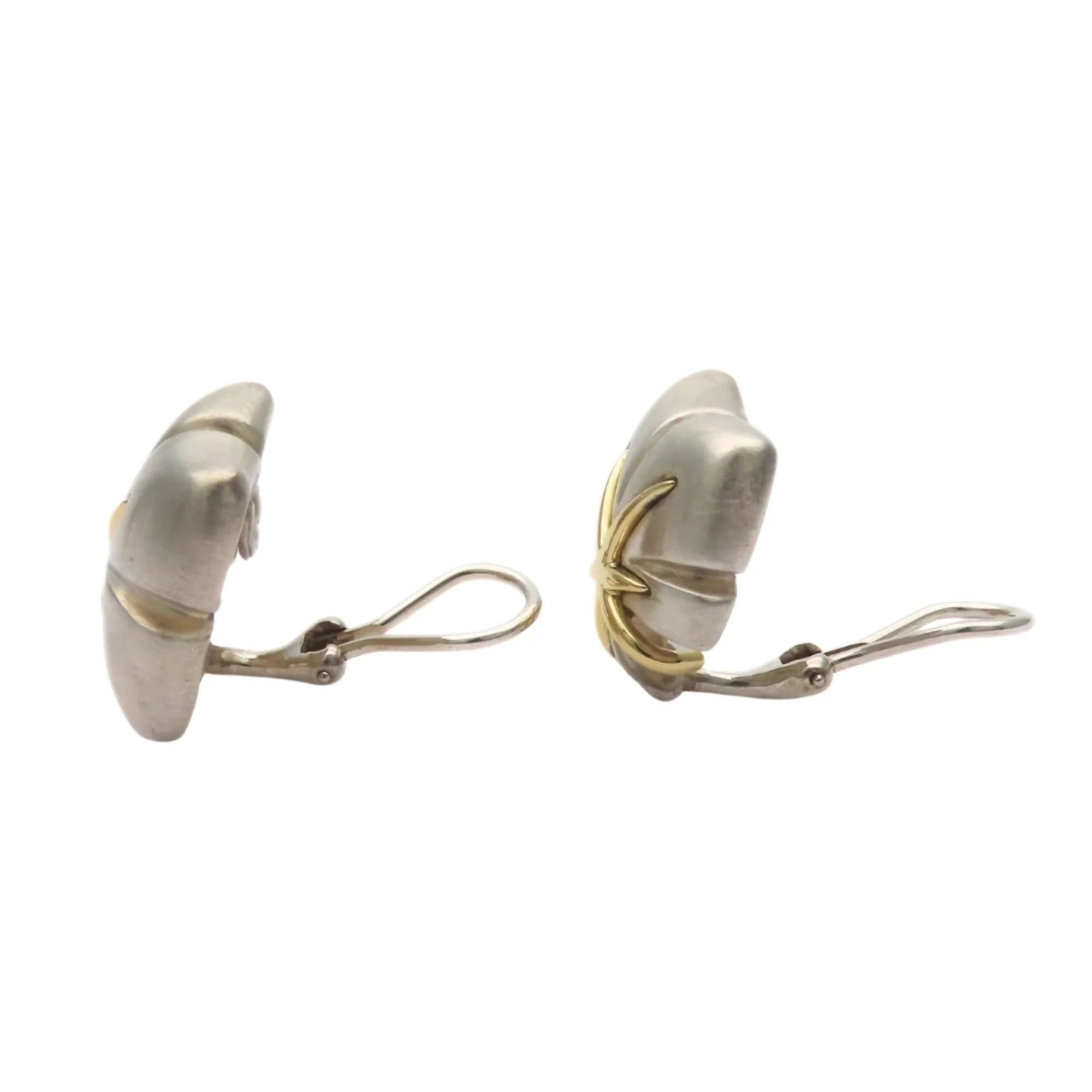 Earrings Sterling Silver and 18K Yellow Gold - Image 4