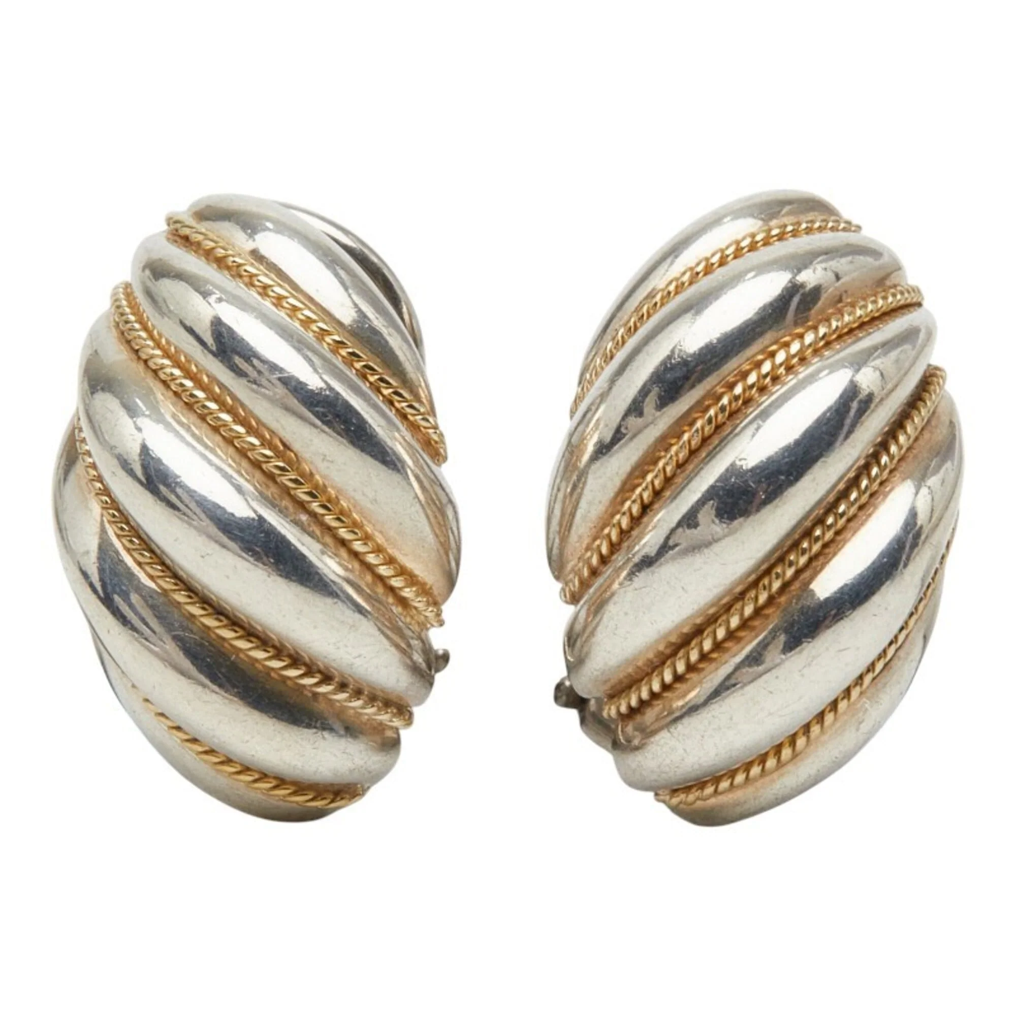 Earrings Sterling Silver and 18K Yellow Gold - Image 2