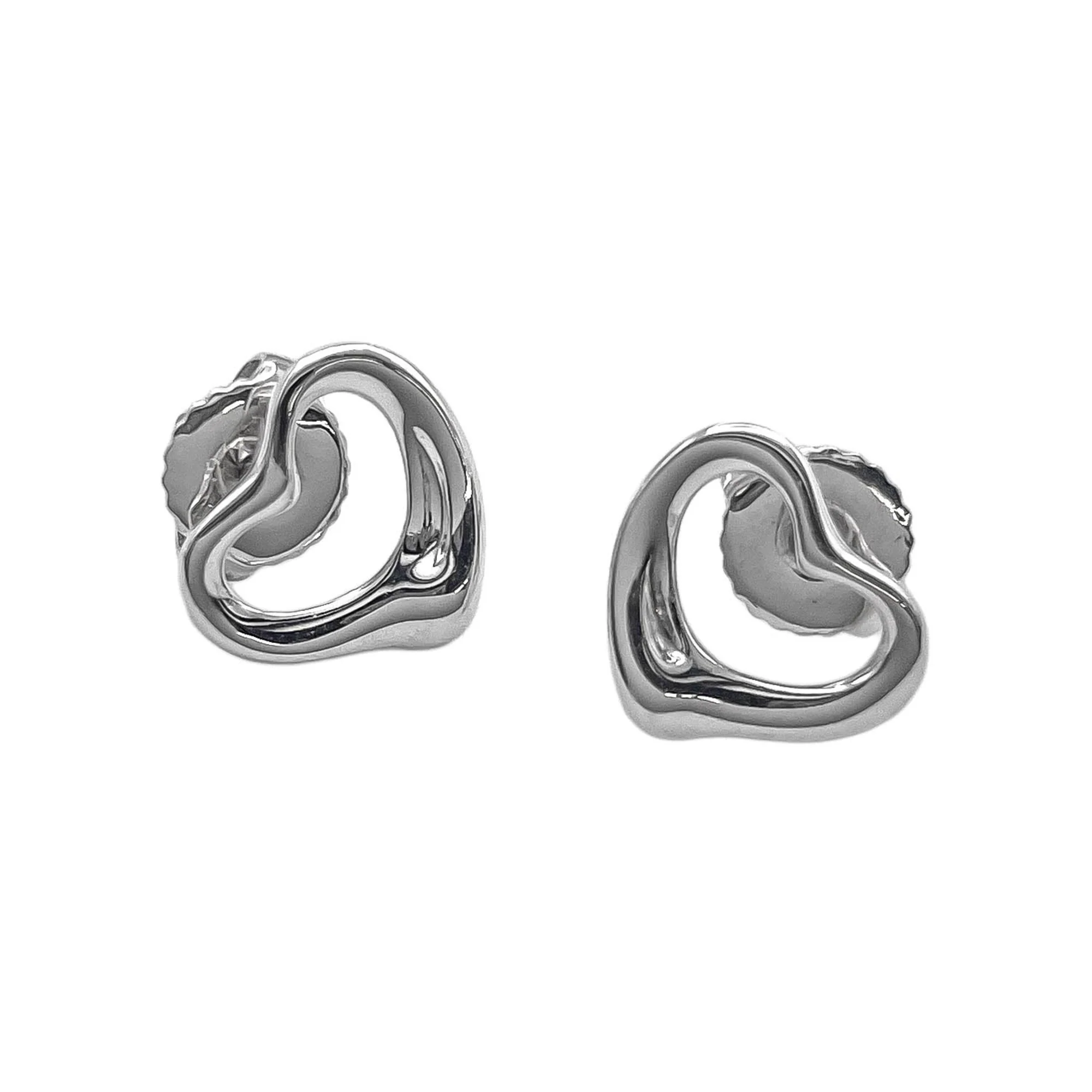 Earrings Stud Sterling Silver and 14K White Gold