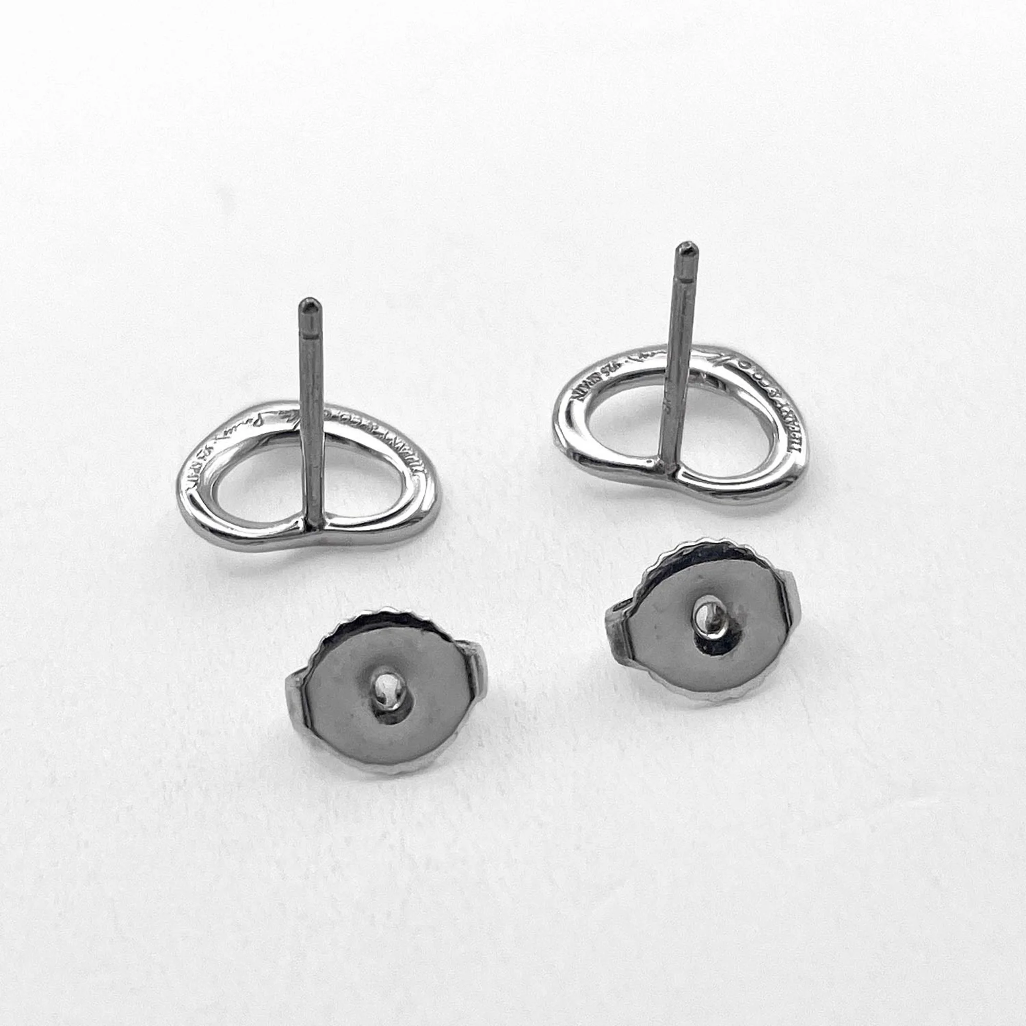 Earrings Stud Sterling Silver and 14K White Gold - Image 7