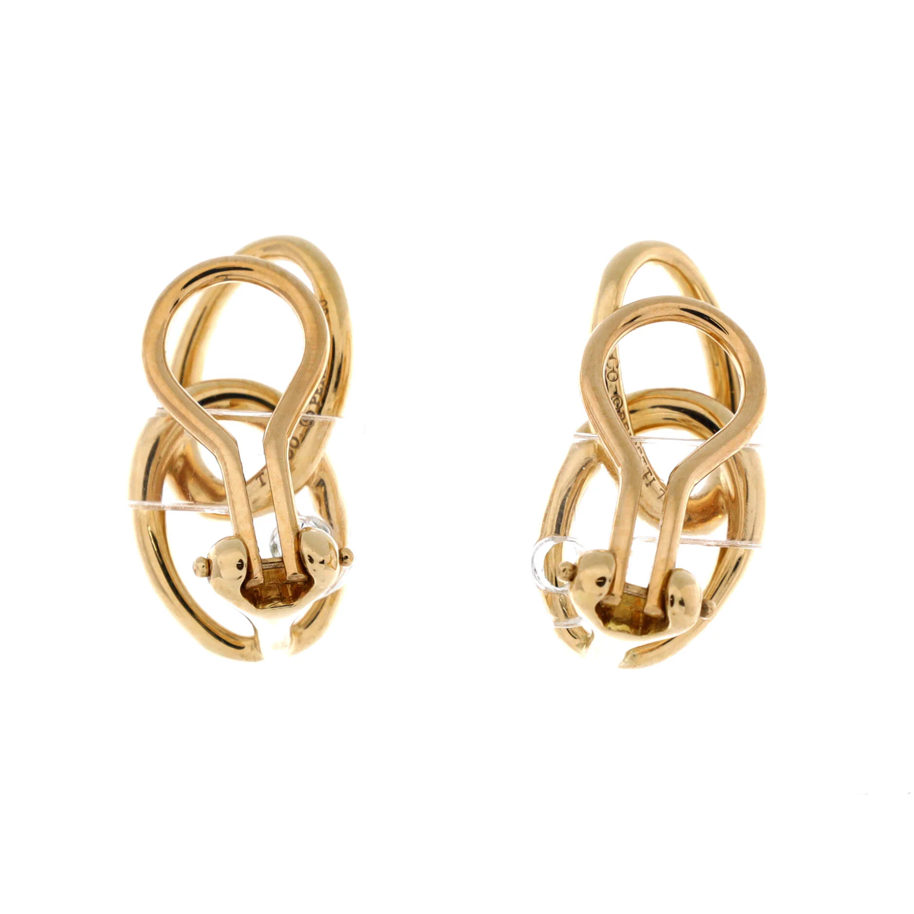 Elsa Peretti Double Loop Earrings 18K Yellow Gold - Image 3
