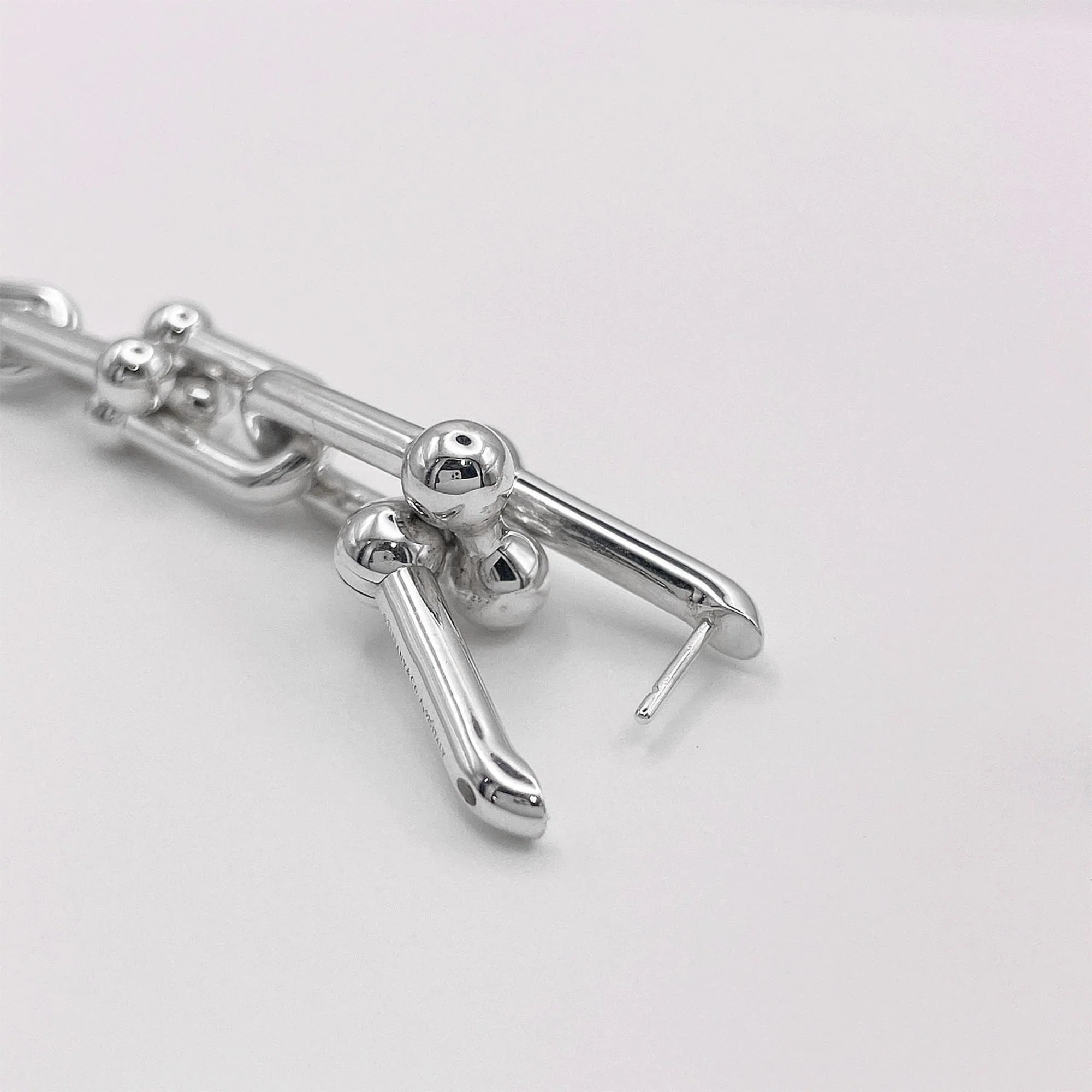 HardWear Graduated Link Earrings Sterling Silver Sterling Silver - Image 5
