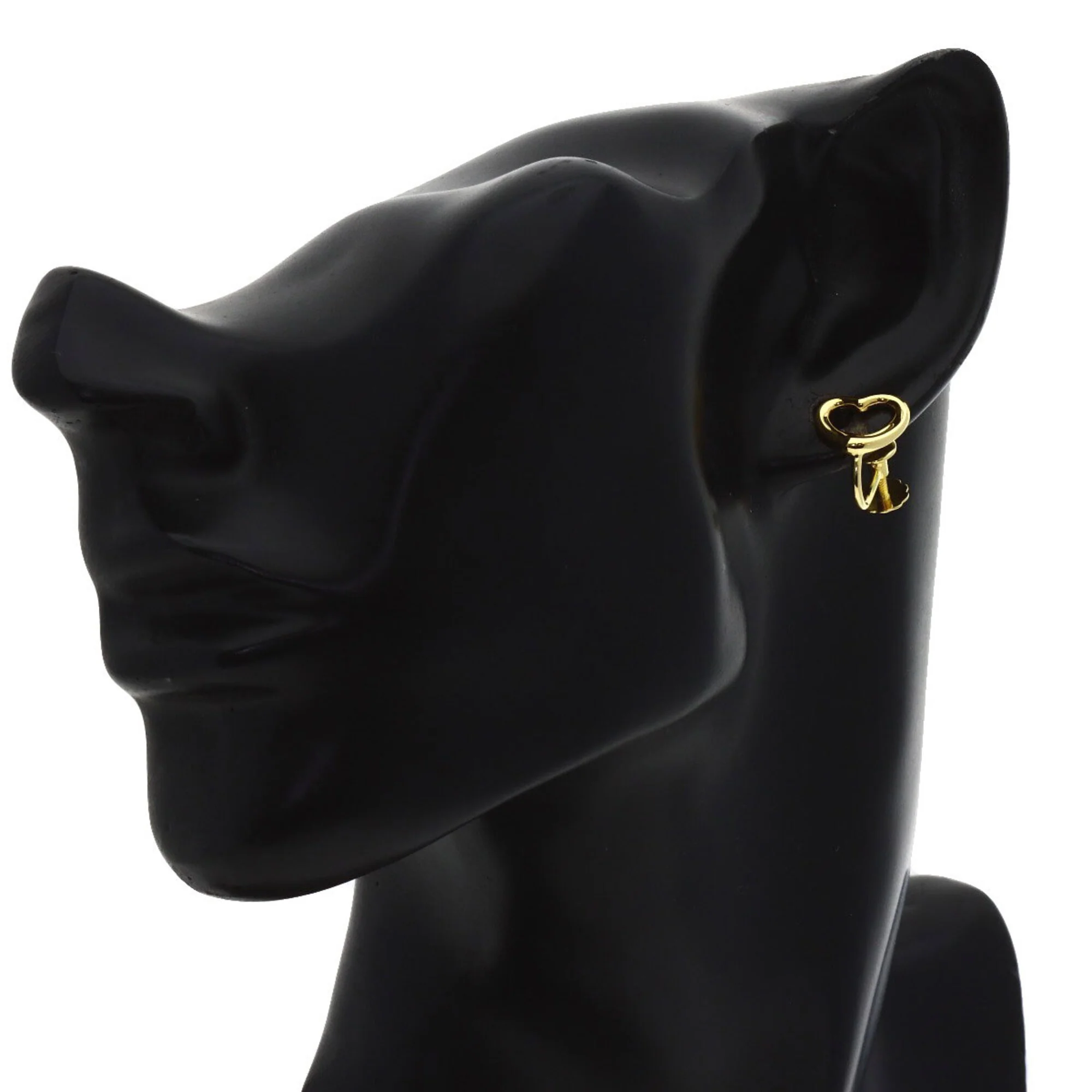 Open Heart Earrings 18K Yellow Gold 10.6mm 18K Yellow Gold - Image 4