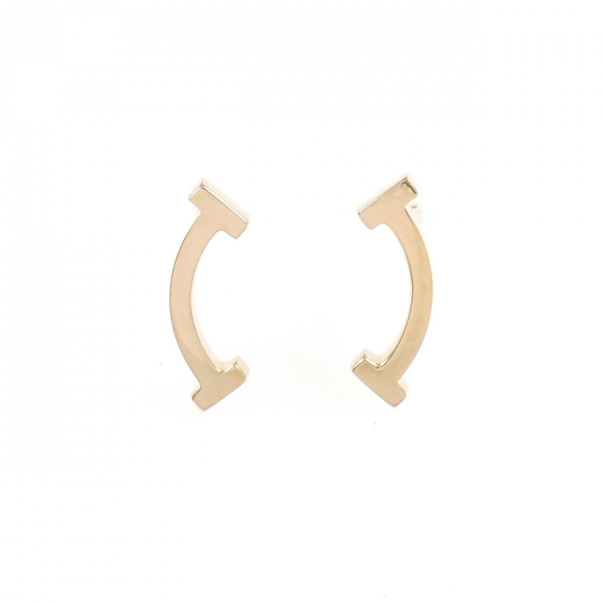 T Smile Pendant Necklace 18K Rose Gold Earrings 18K Rose Gold