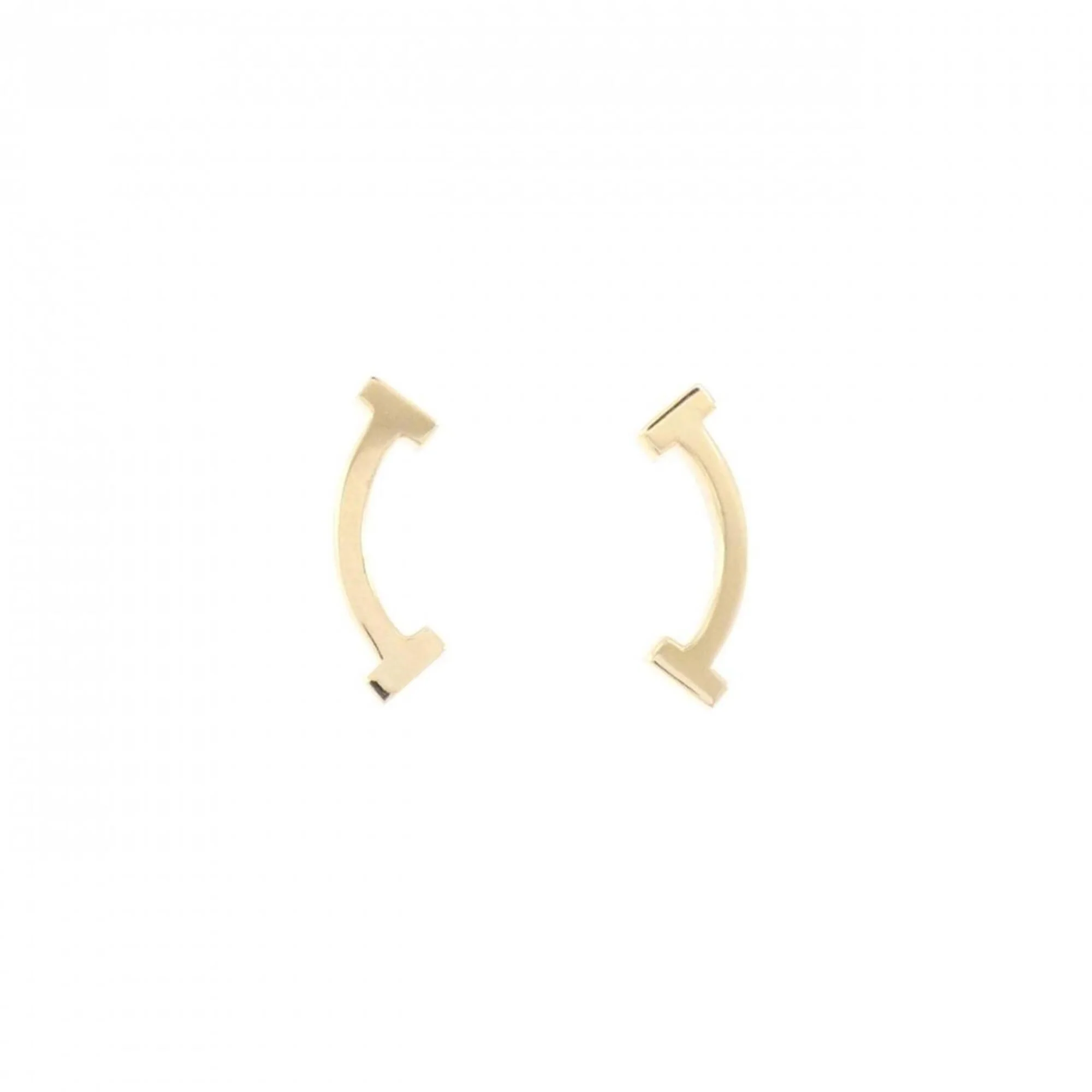 T Smile Pendant Necklace 18K Yellow Gold Earrings 18K Yellow Gold