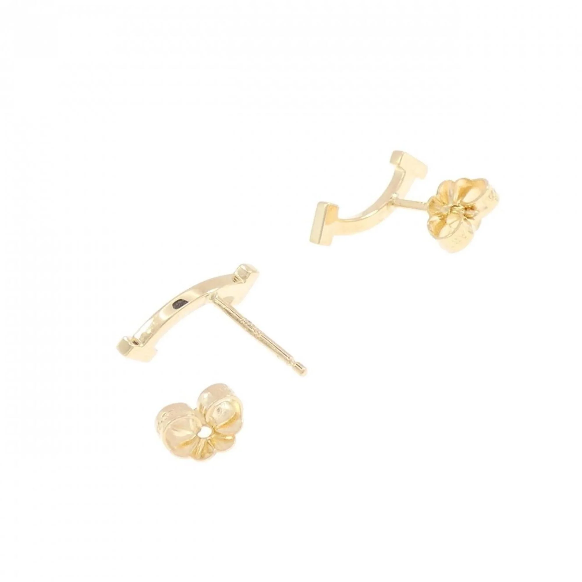 T Smile Pendant Necklace 18K Yellow Gold Earrings 18K Yellow Gold - Image 3