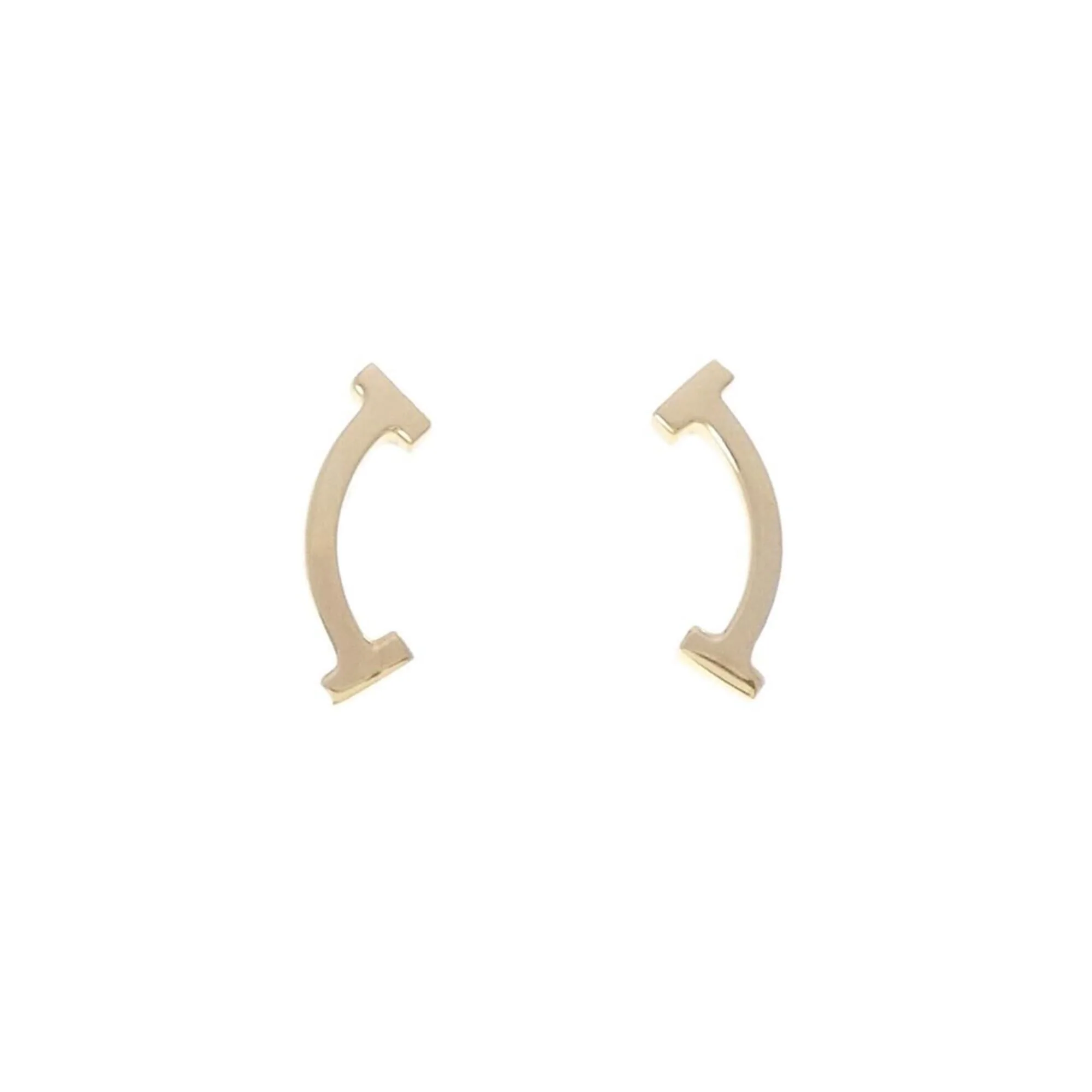 T Smile Pendant Necklace 18K Yellow Gold Earrings 18K Yellow Gold