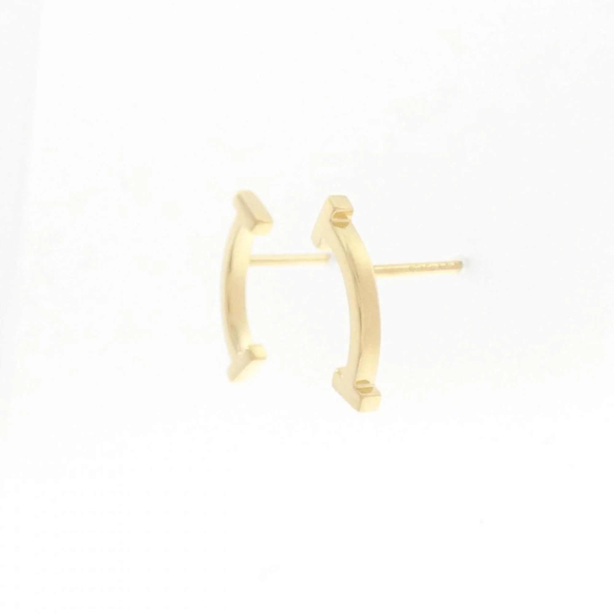 T Smile Pendant Necklace 18K Yellow Gold Earrings 18K Yellow Gold - Image 2