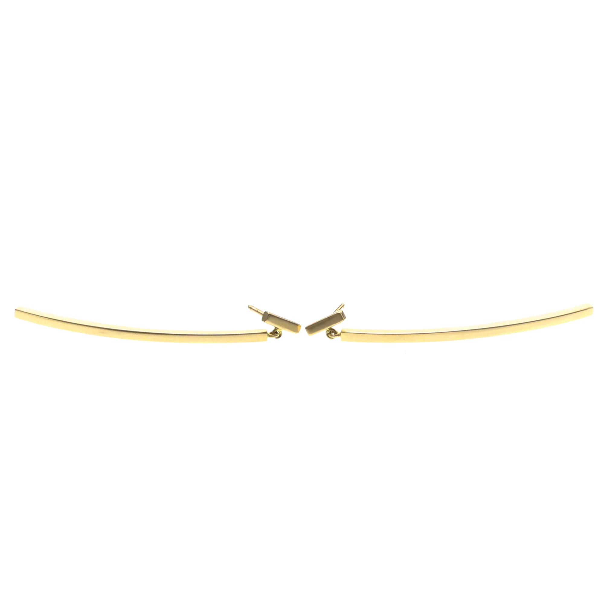 T Wire Drop Earrings 18K Rose Gold 18K Rose Gold - Image 3