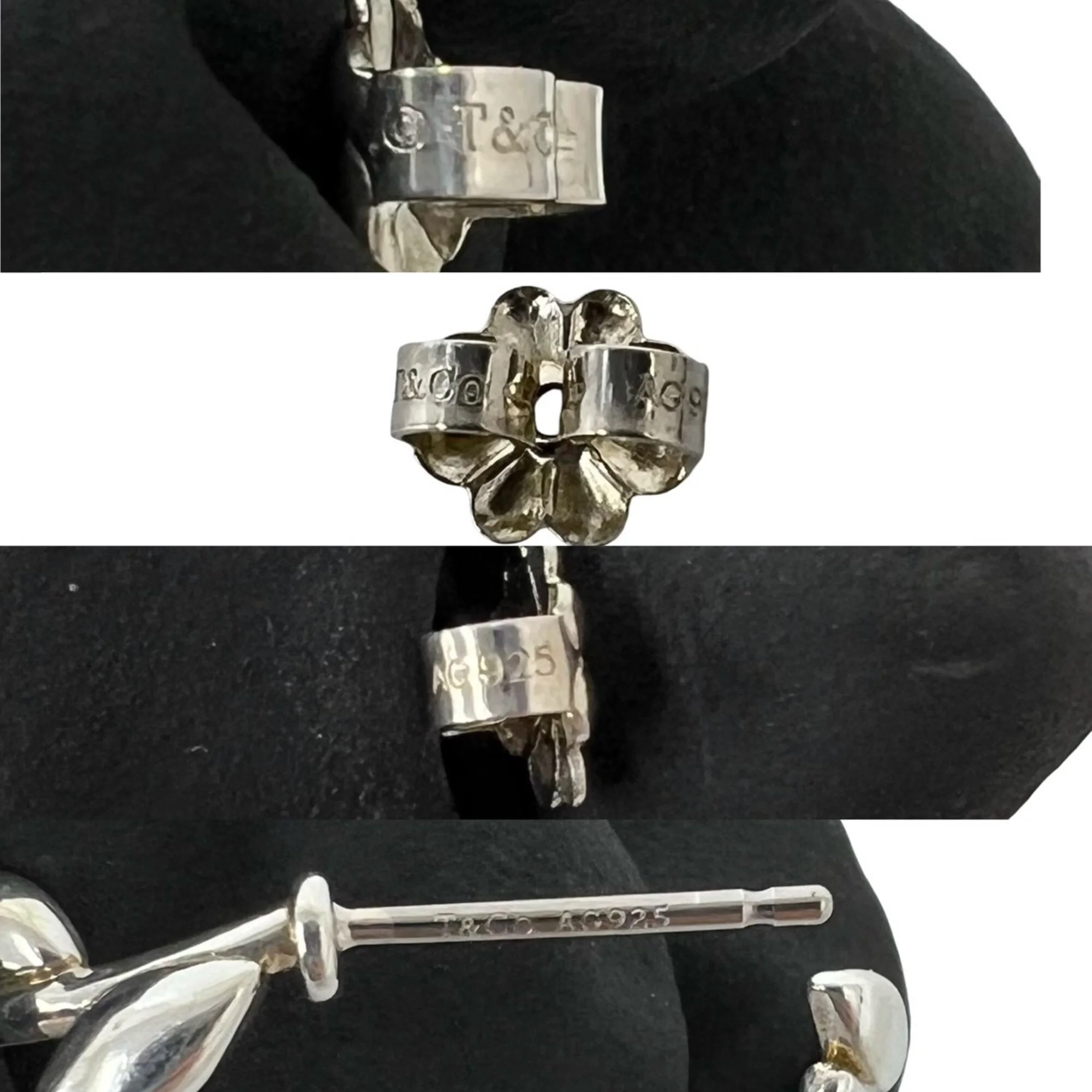 Vintage Earrings Sterling Silver - Image 3