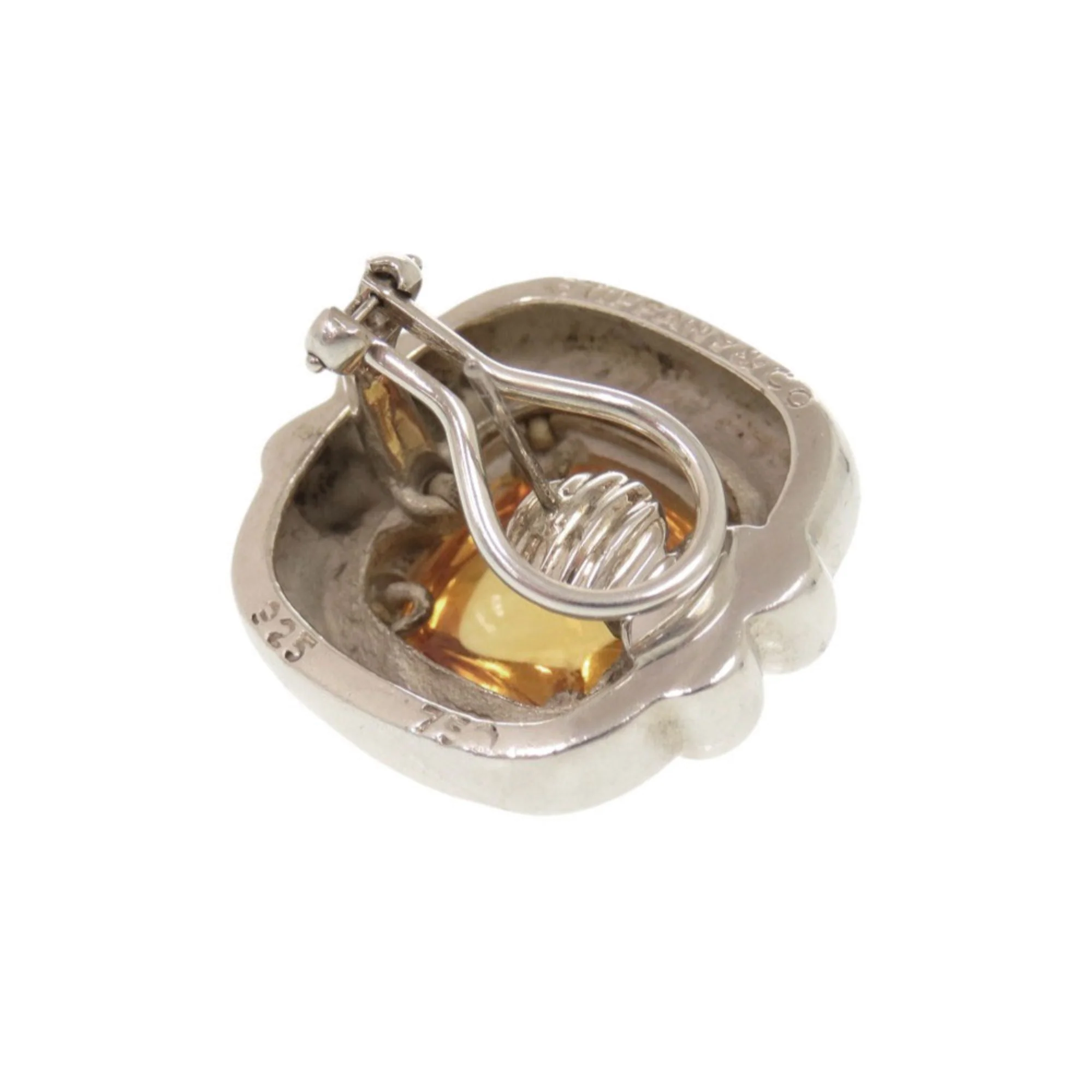 Vintage Earrings Sterling Silver and 18K Yellow Gold - Image 5