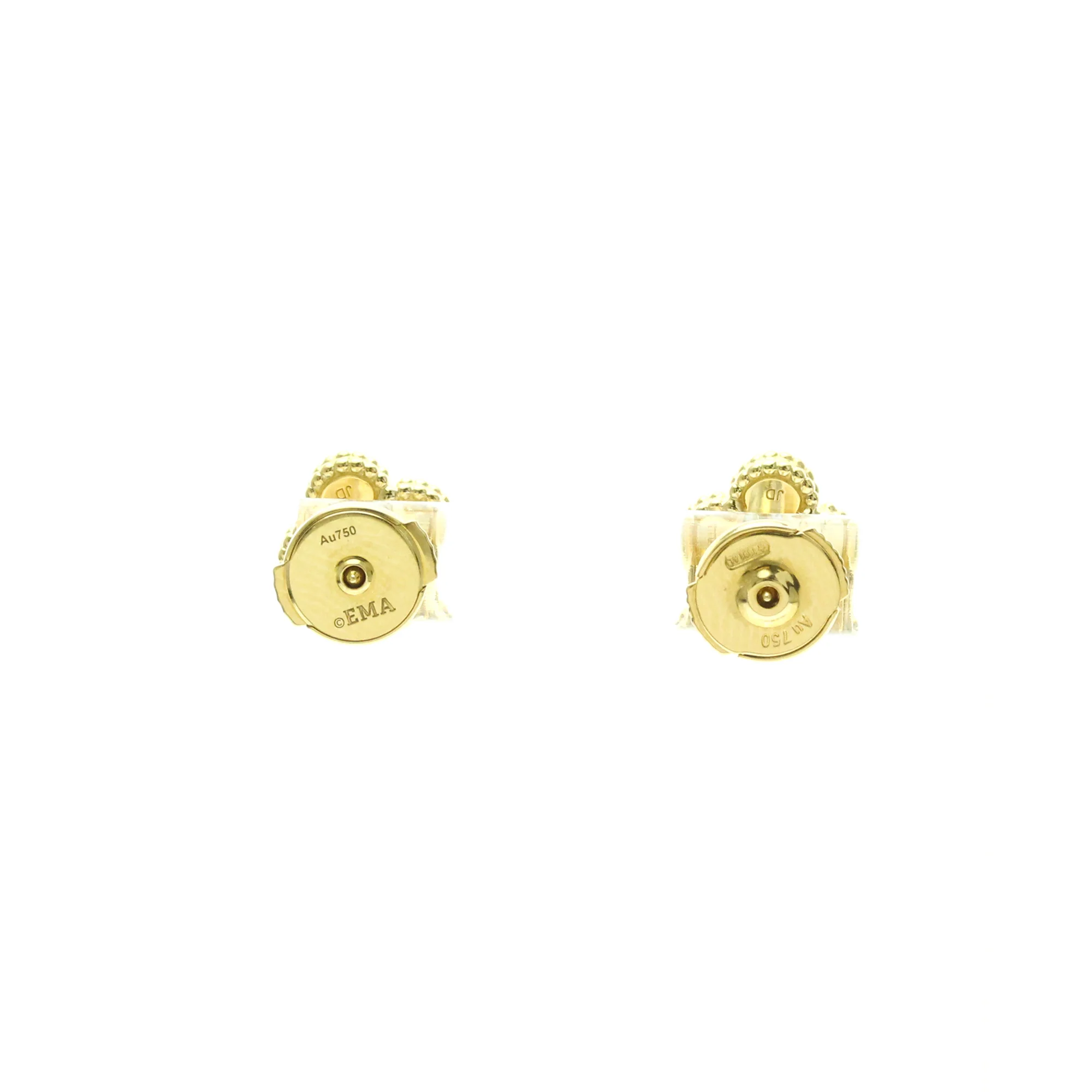 Sweet Alhambra Earrings 18K Yellow Gold and Mother of Pearl 18K Yellow Gold - Image 2