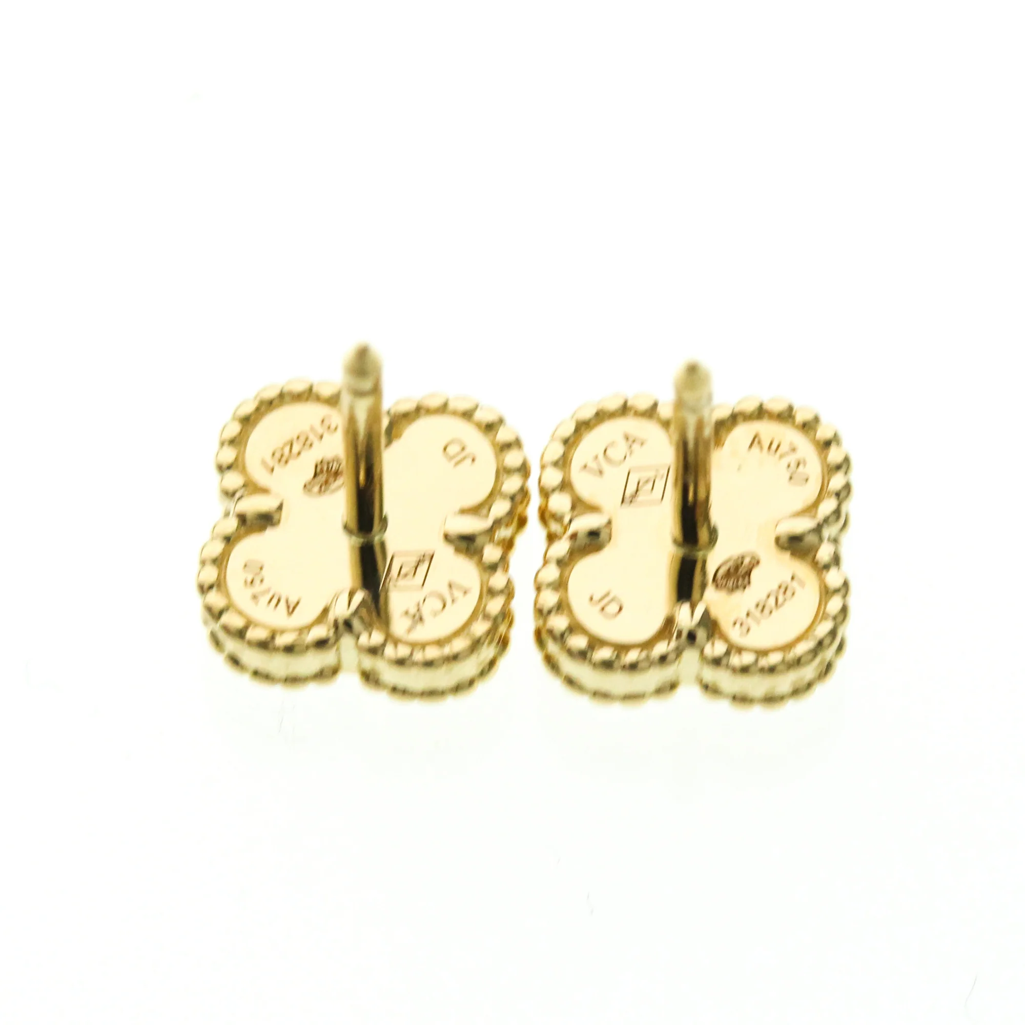 Sweet Alhambra Earrings 18K Yellow Gold and Mother of Pearl 18K Yellow Gold - Image 6