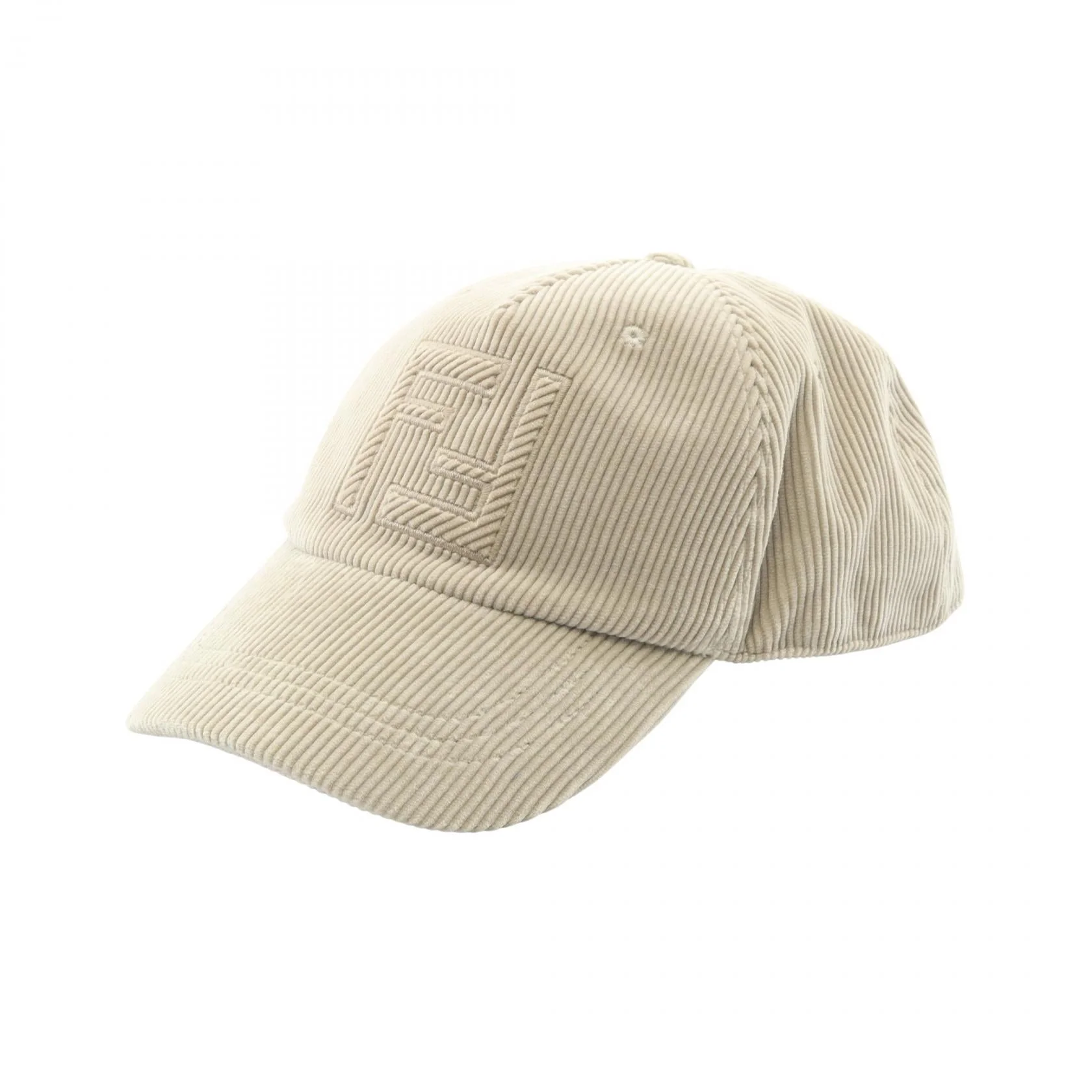 Fendi FF Logo Corduroy Cotton Cap