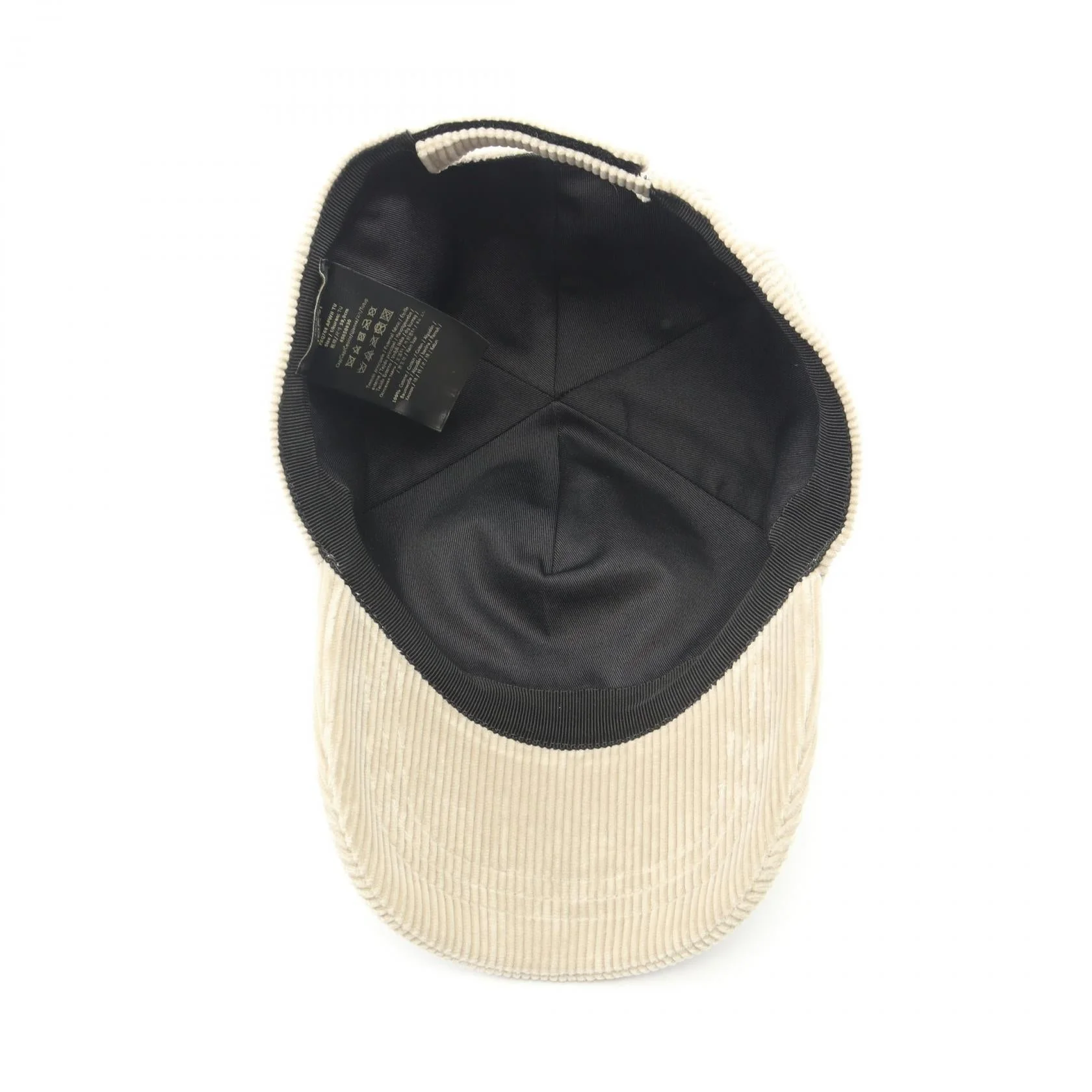 Fendi FF Logo Corduroy Cotton Cap - Image 3