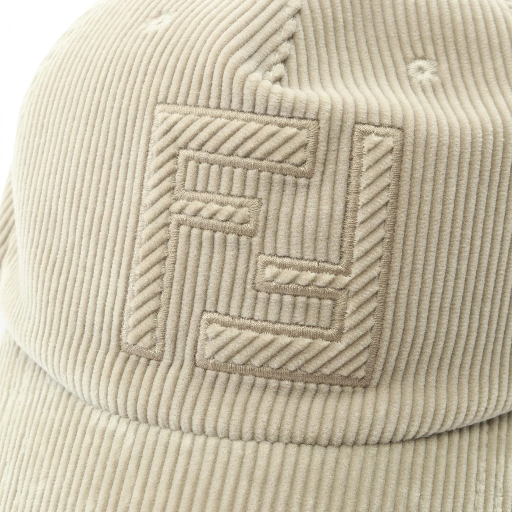 Fendi FF Logo Corduroy Cotton Cap - Image 6