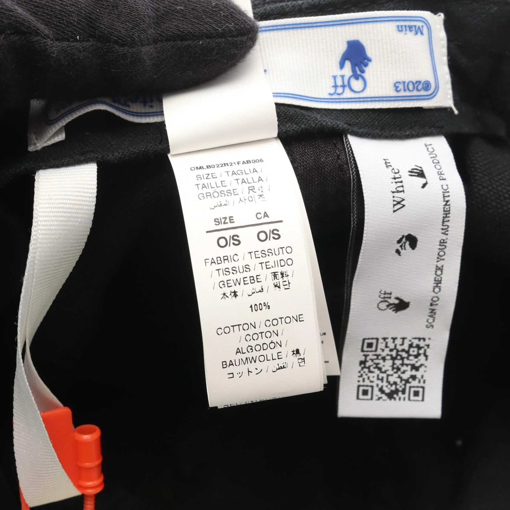 OFF-WHITE BOOKISH OW Cotton Baseball Cap - Image 5