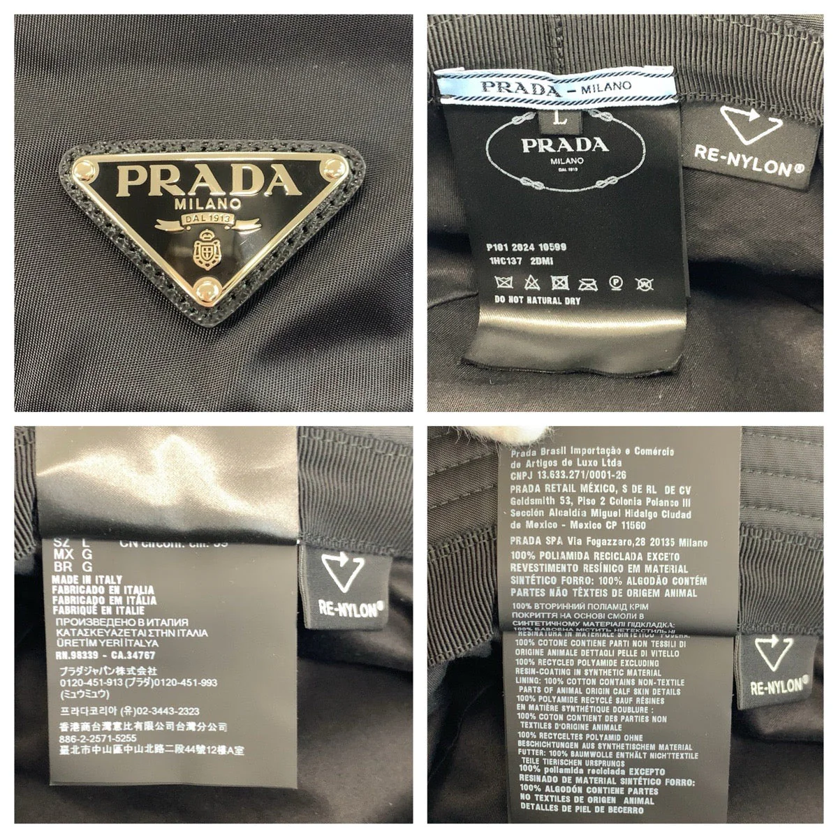 Prada Tessuto Nylon Bucket Hat - Image 7