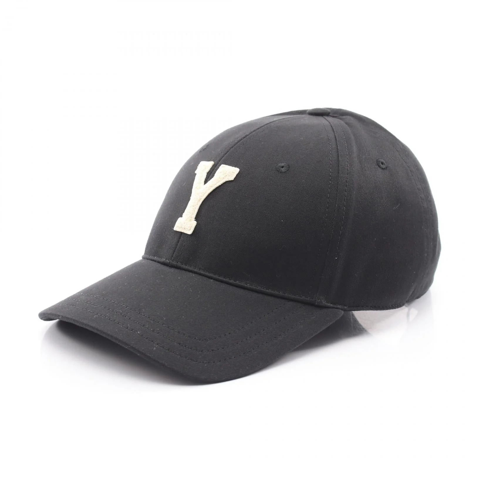 Saint Laurent Paris Y Varsity Cotton Cap