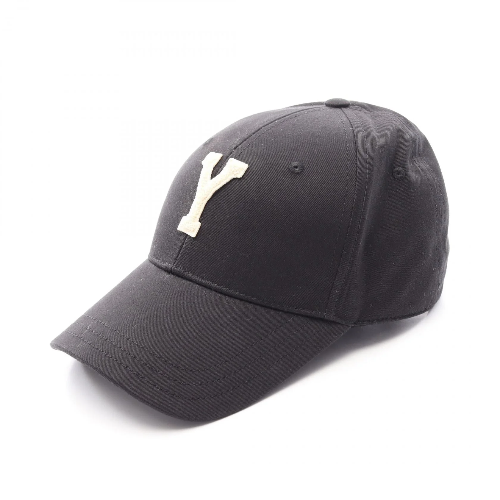 Saint Laurent Paris Y Varsity Cotton Cap