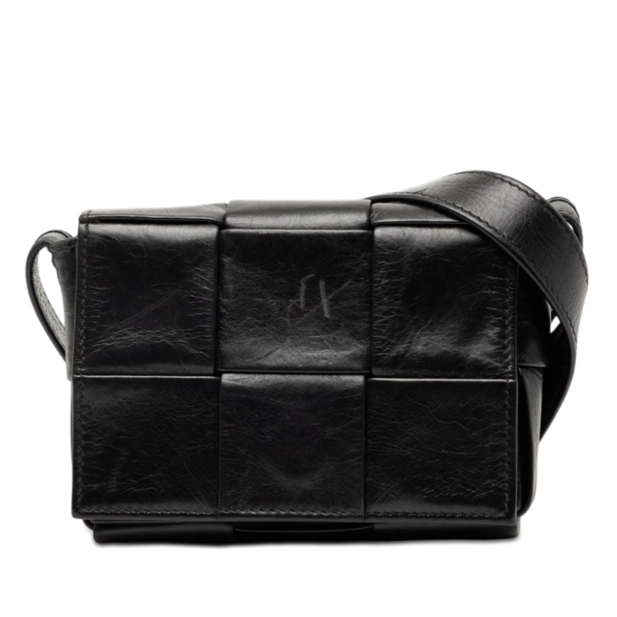Cassette Crossbody Bag Maxi Intrecciato Leather