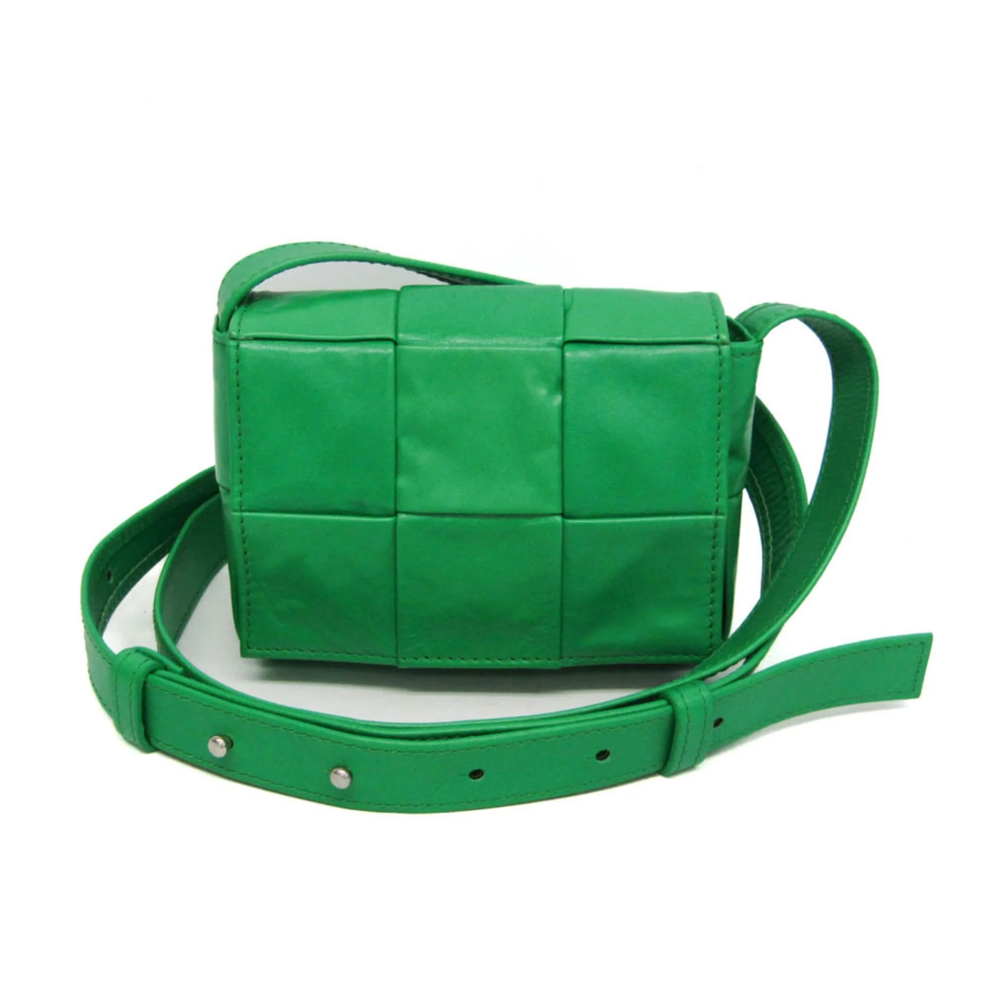 Cassette Crossbody Bag Maxi Intrecciato Leather