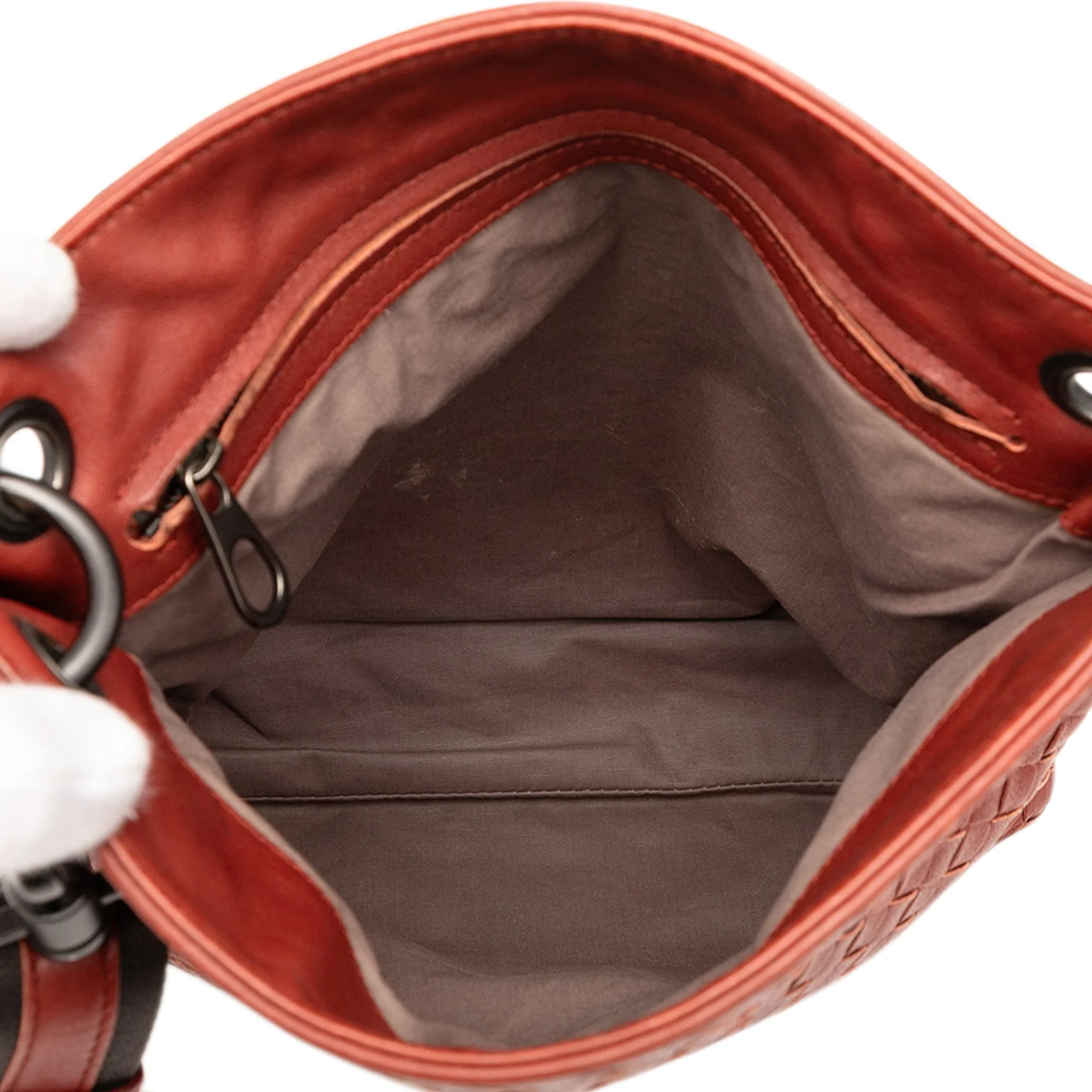 Flat Messenger Bag Intrecciato Nappa Large - Image 4