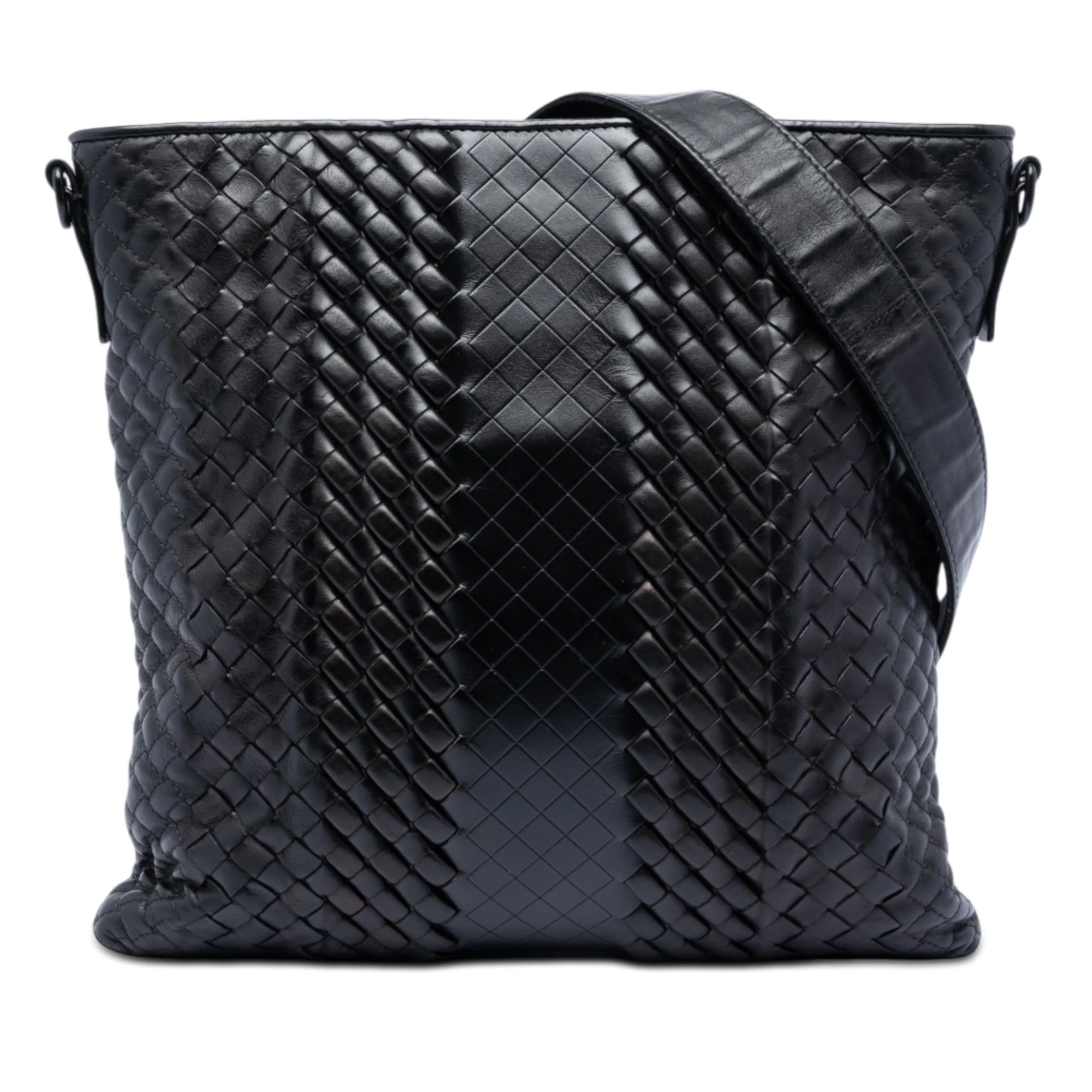 Flat Messenger Bag Intrecciato Nappa Medium