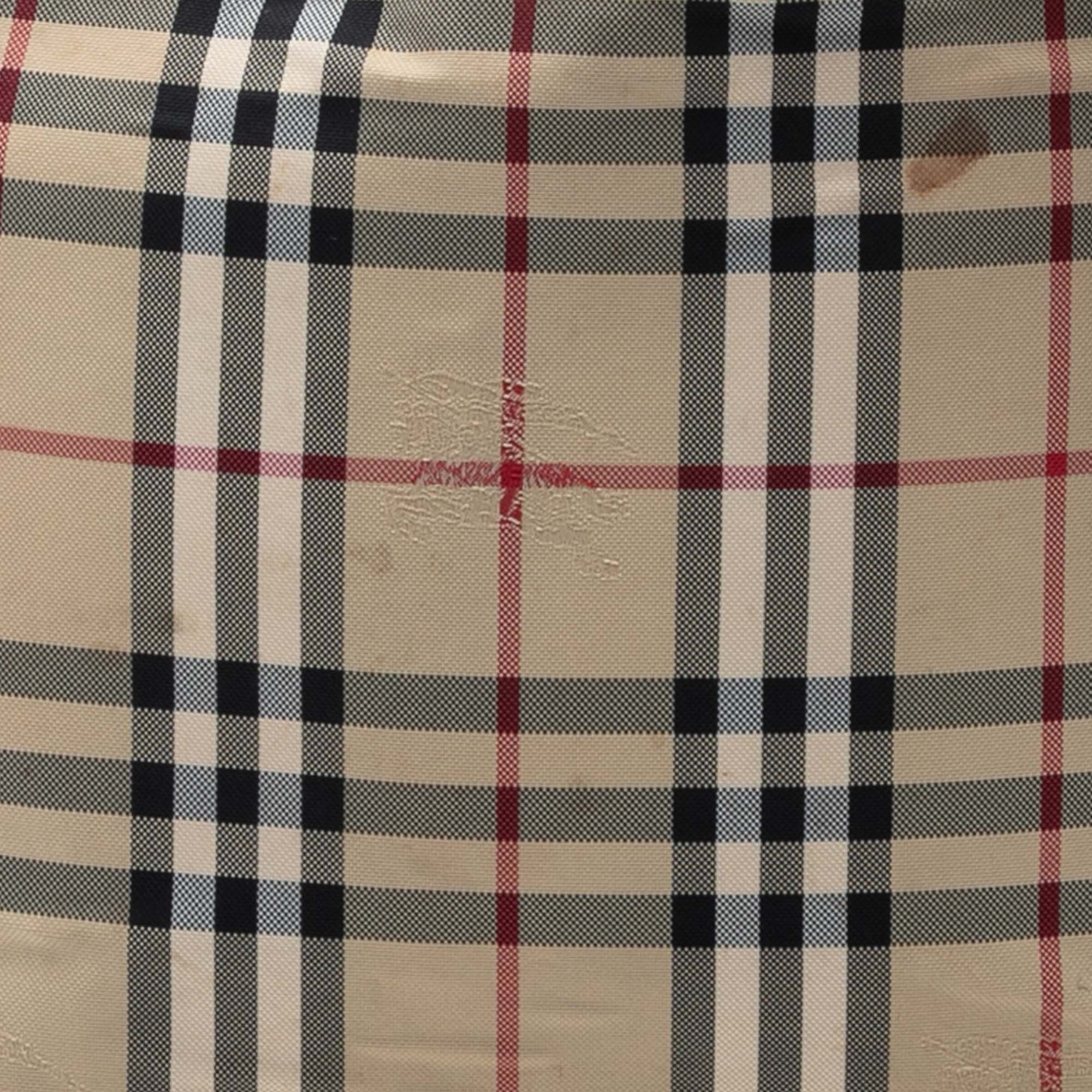 Canterbury Tote Horseferry Check Canvas and Leather Small - Image 7