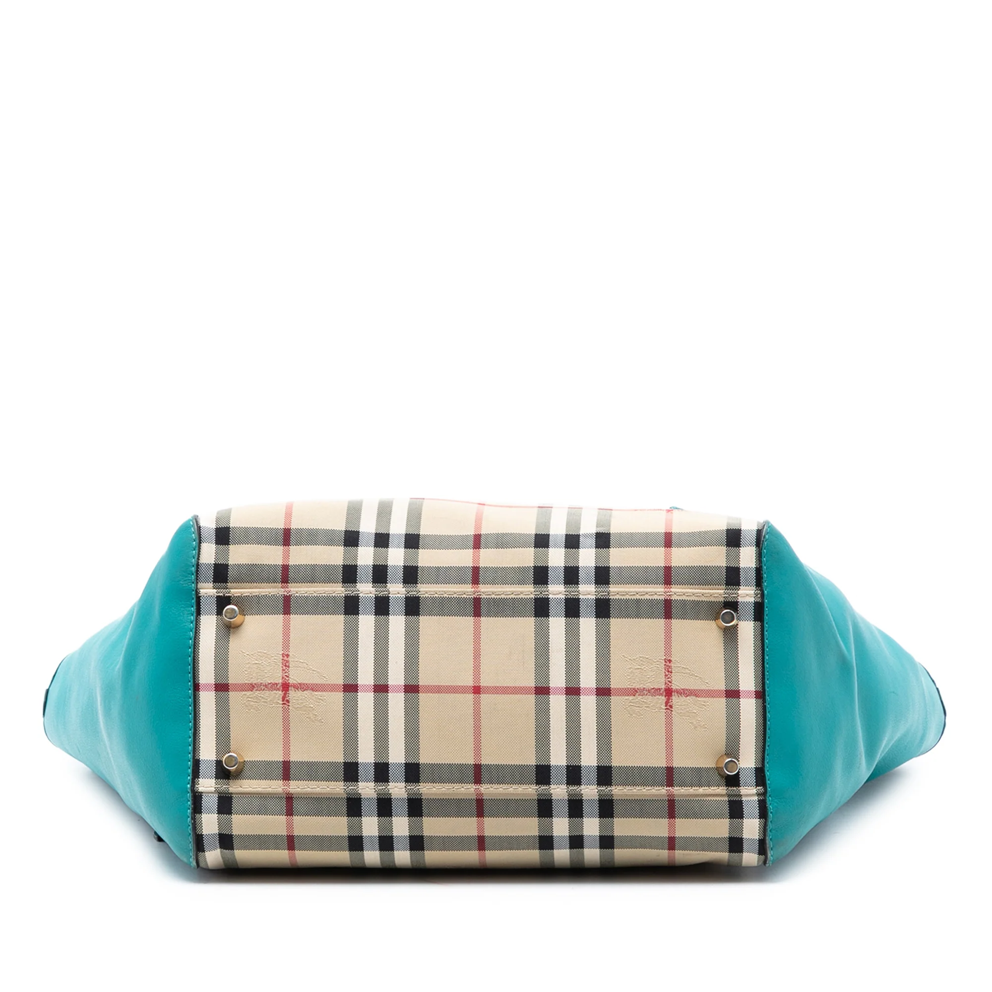Canterbury Tote Horseferry Check Canvas and Leather Small - Image 3