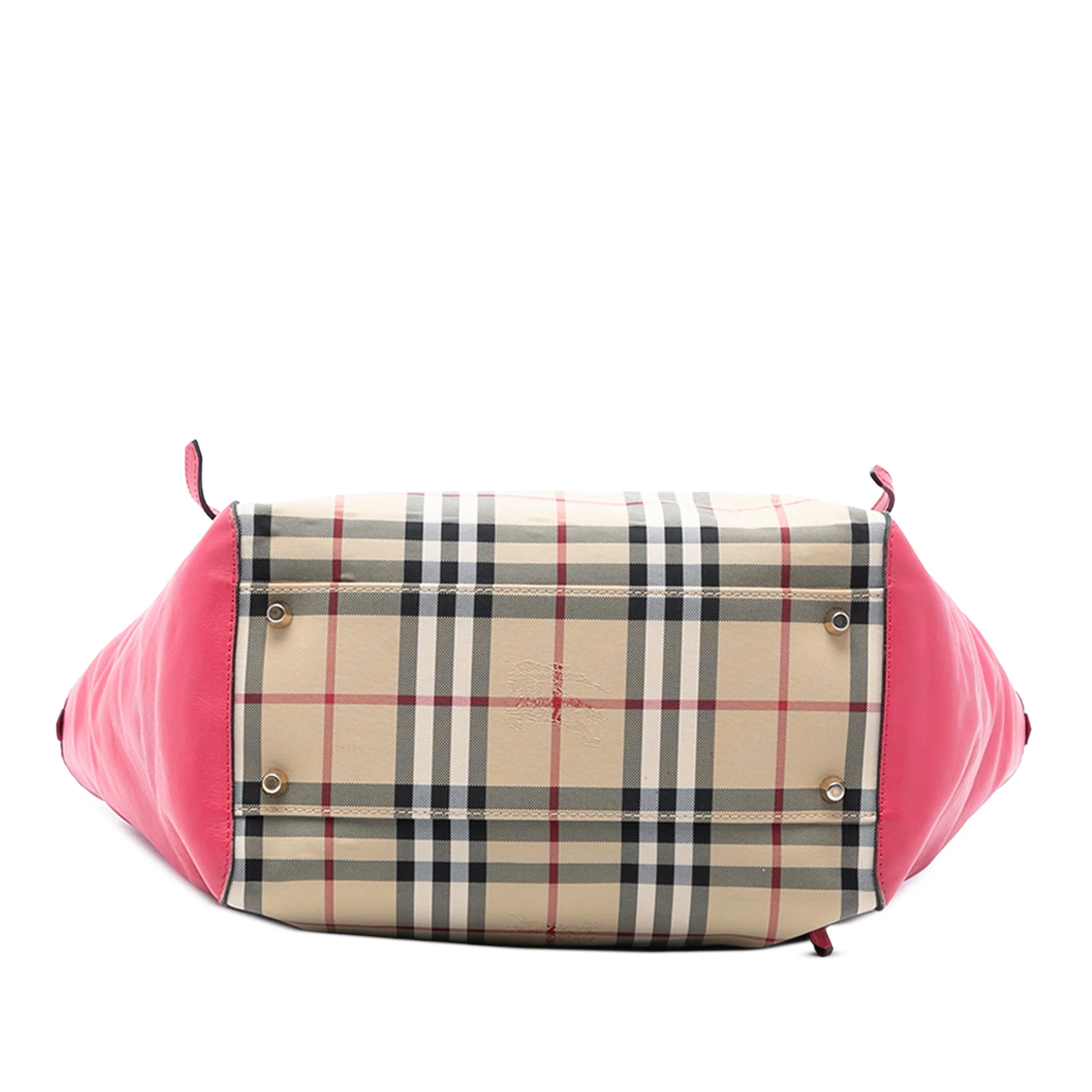 Canterbury Tote Horseferry Check Canvas and Leather Small - Image 3