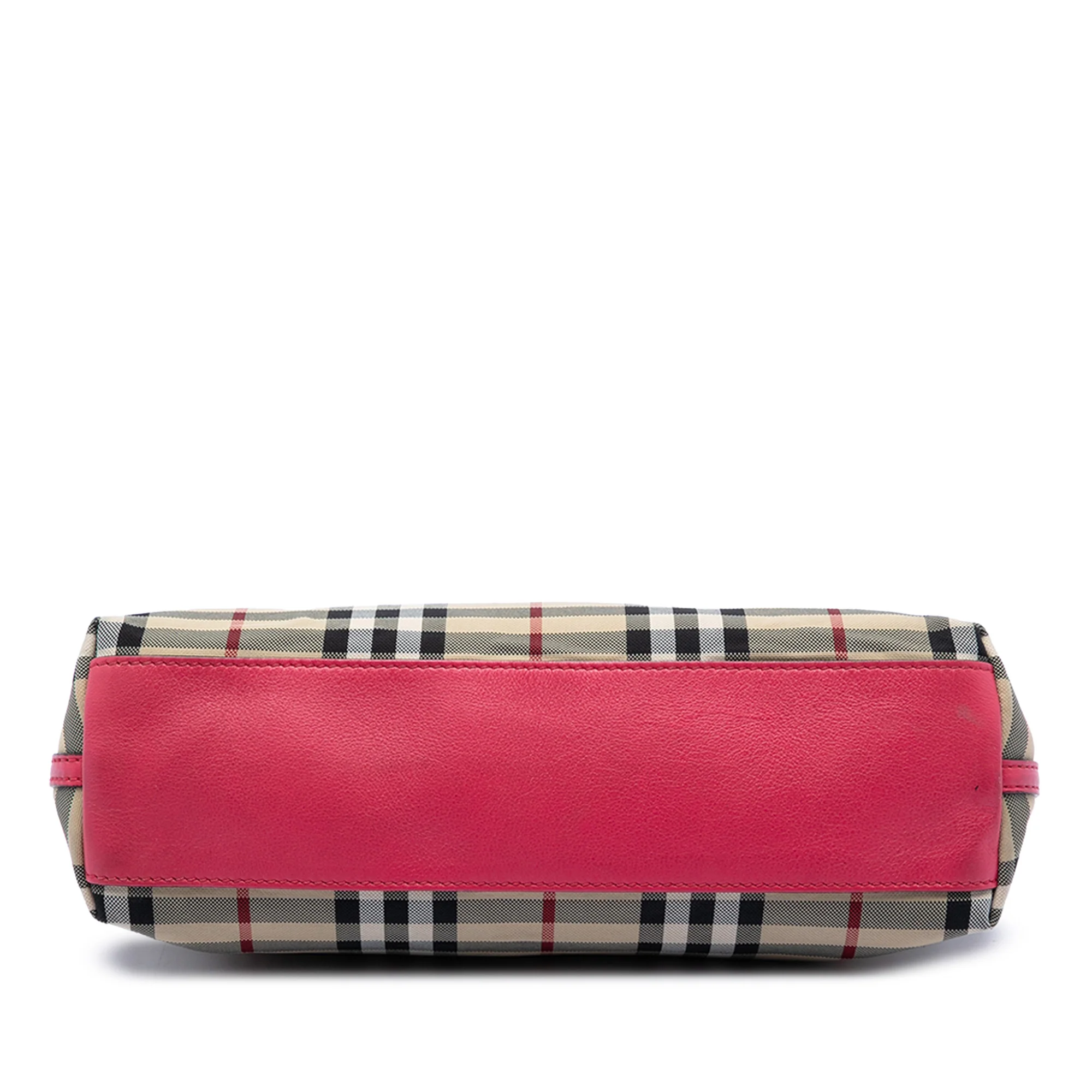 Leah Clutch Bag Horseferry Check Canvas Small - Image 3