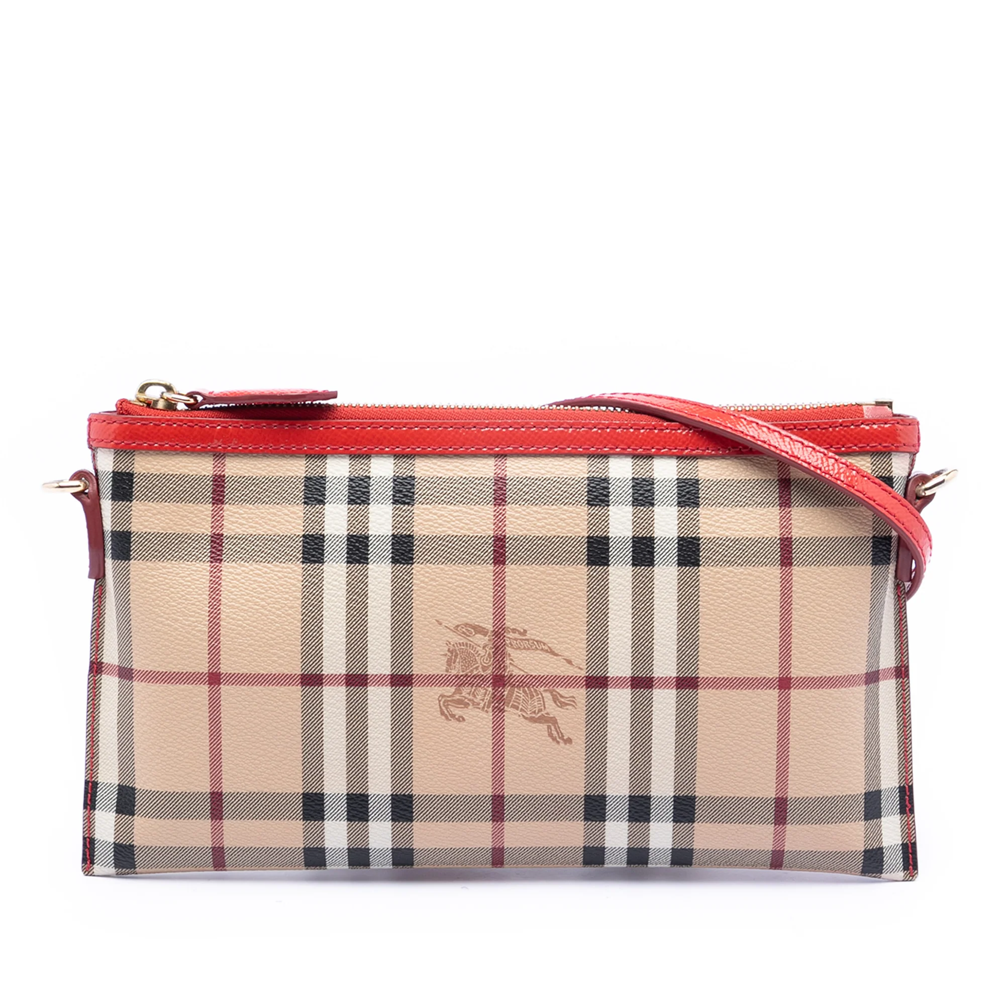 Peyton Crossbody Clutch Haymarket Coated Canvas Small