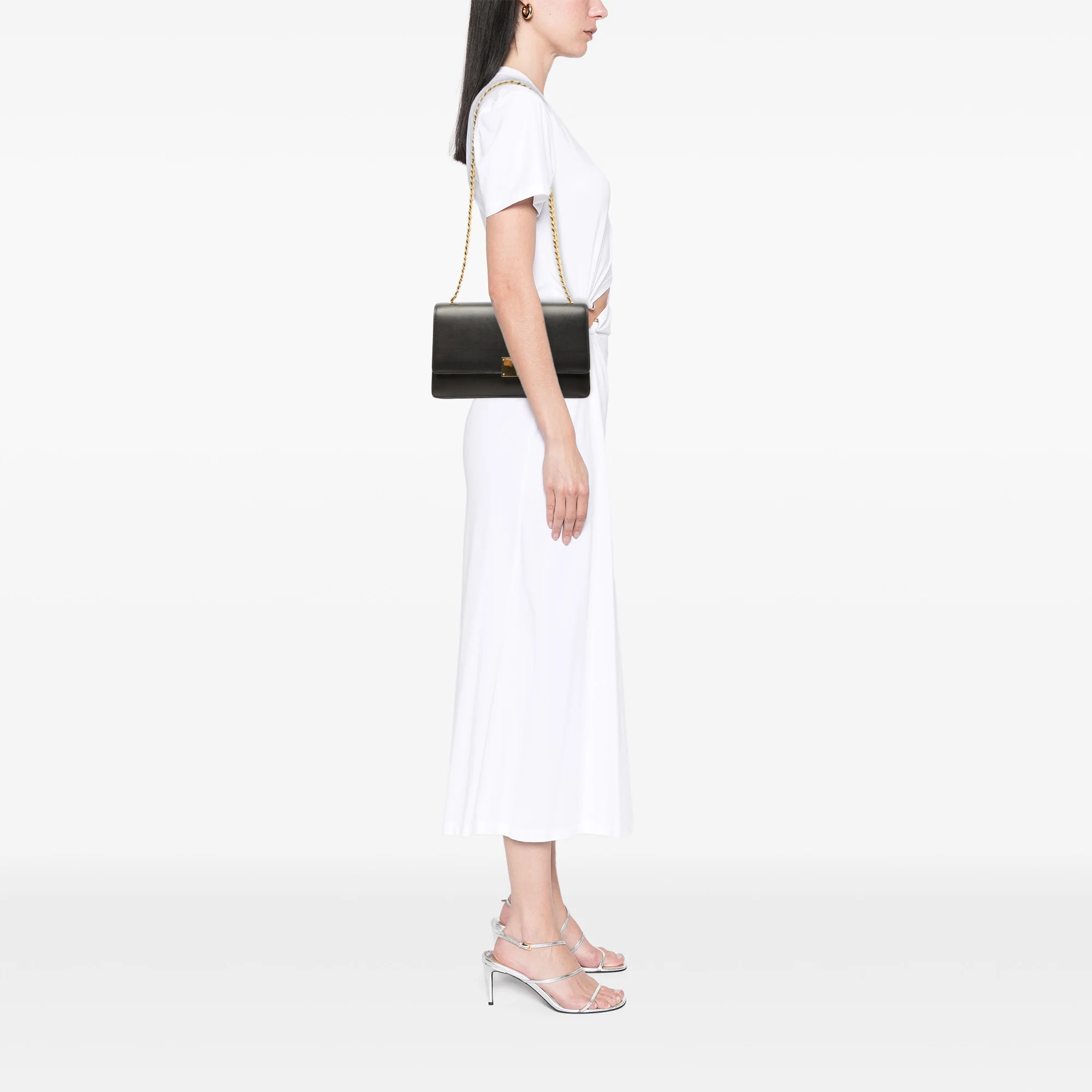Case Chain Flap Bag Leather Medium - Image 6
