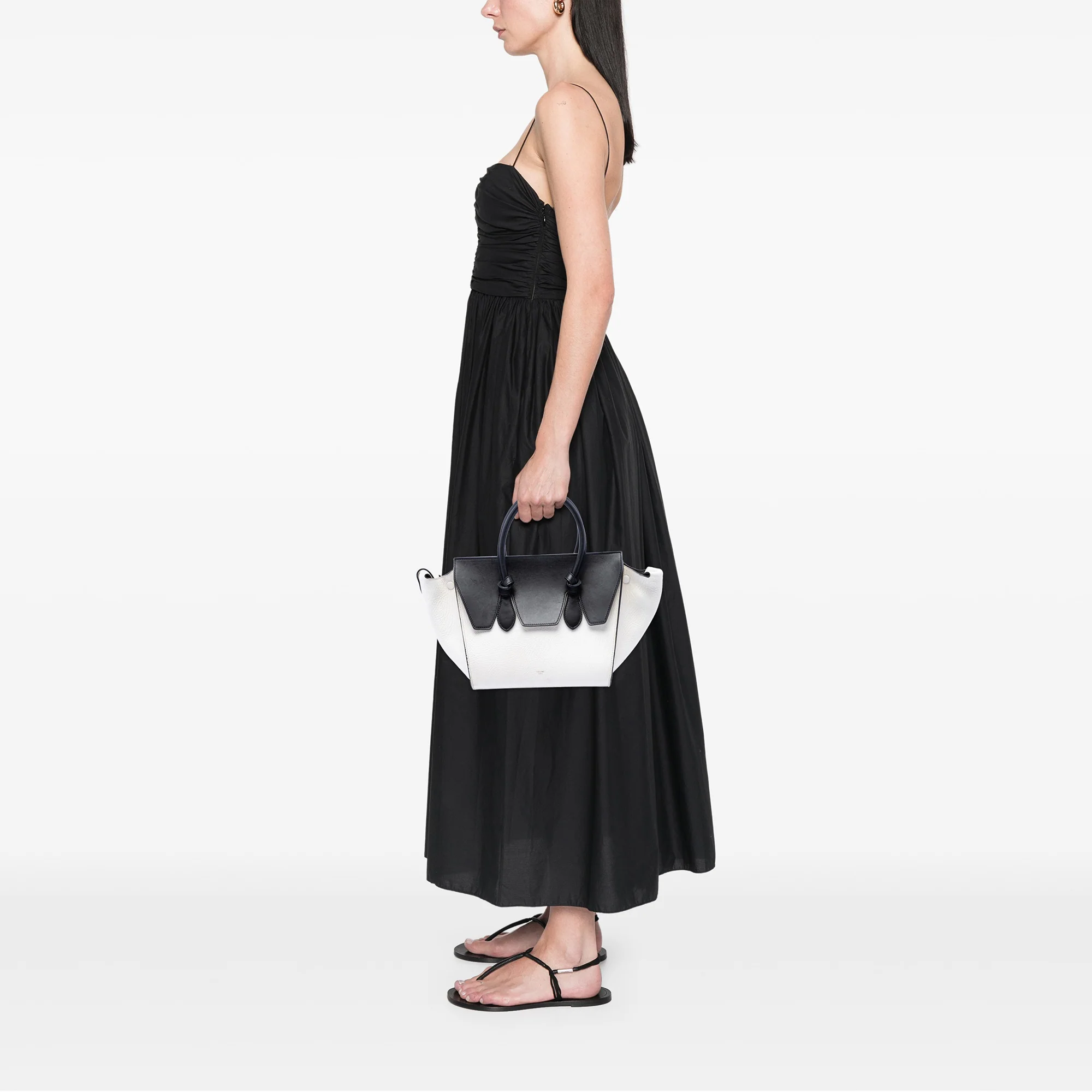 Tie Knot Tote Grainy Leather Small - Image 7