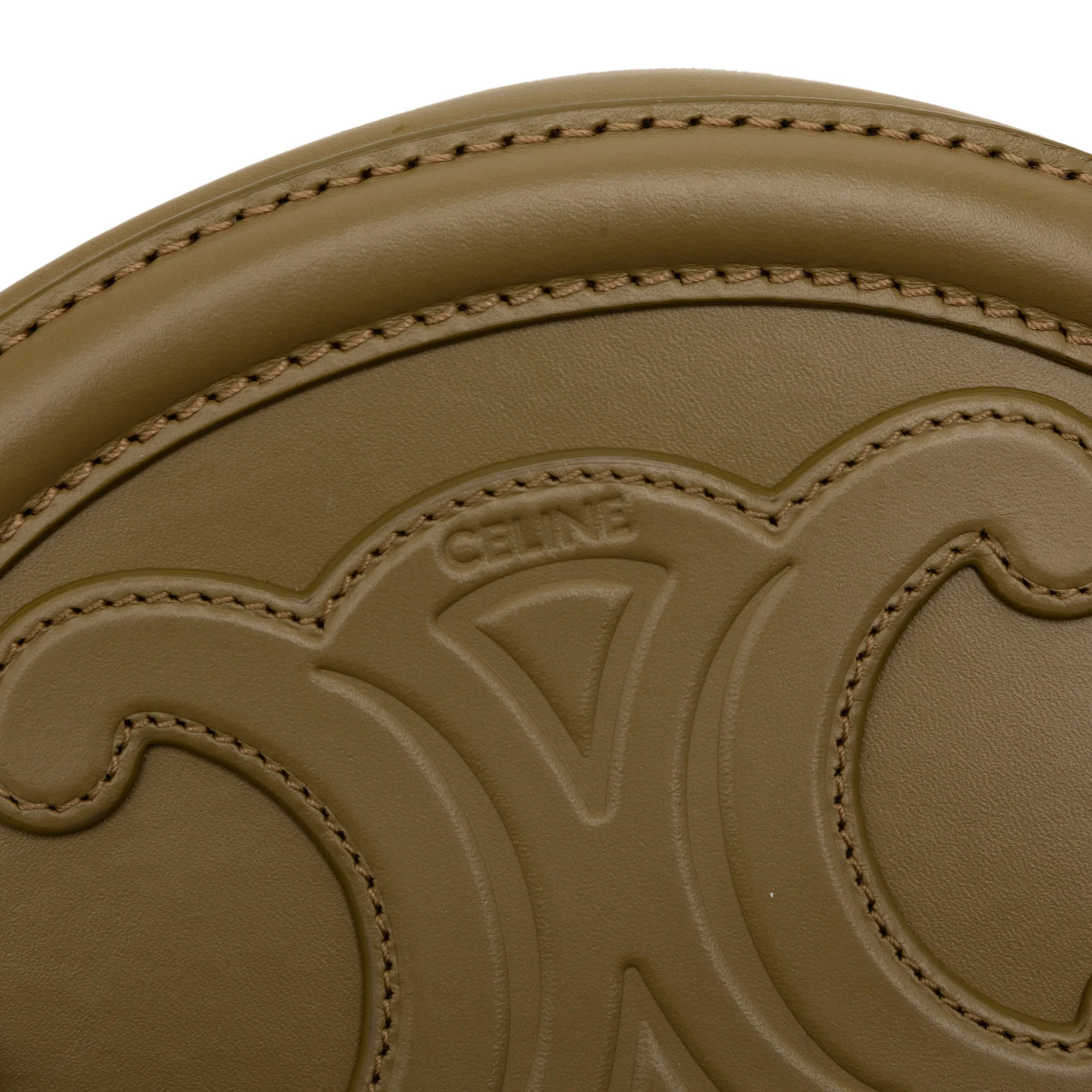 Triomphe Oval Crossbody Bag Leather - Image 7