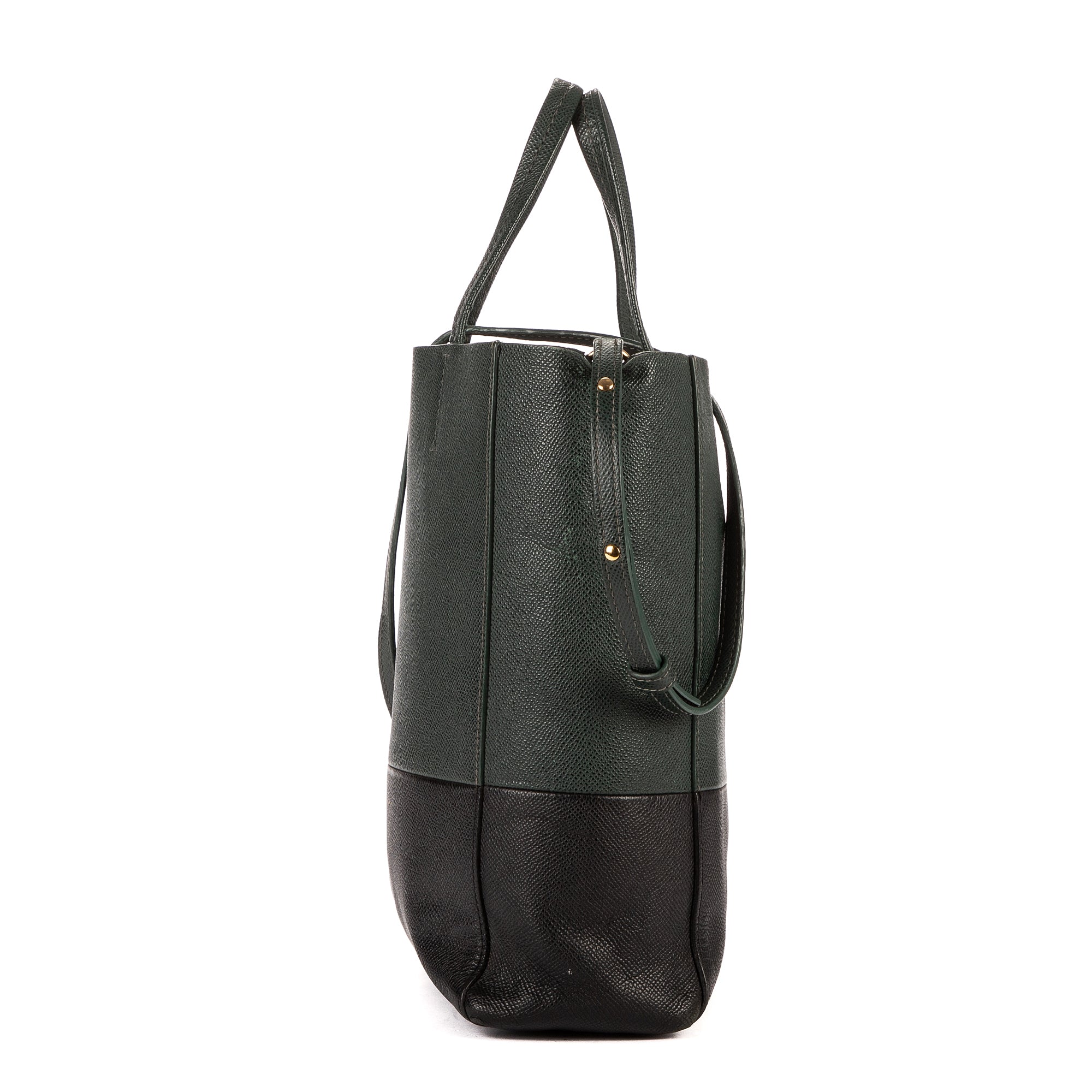 Vertical Bi-Cabas Tote Grained Calfskin Small - Image 3