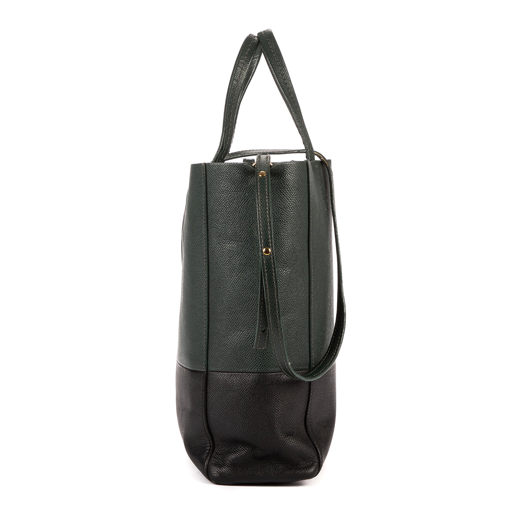 Vertical Bi-Cabas Tote Grained Calfskin Small - Image 5