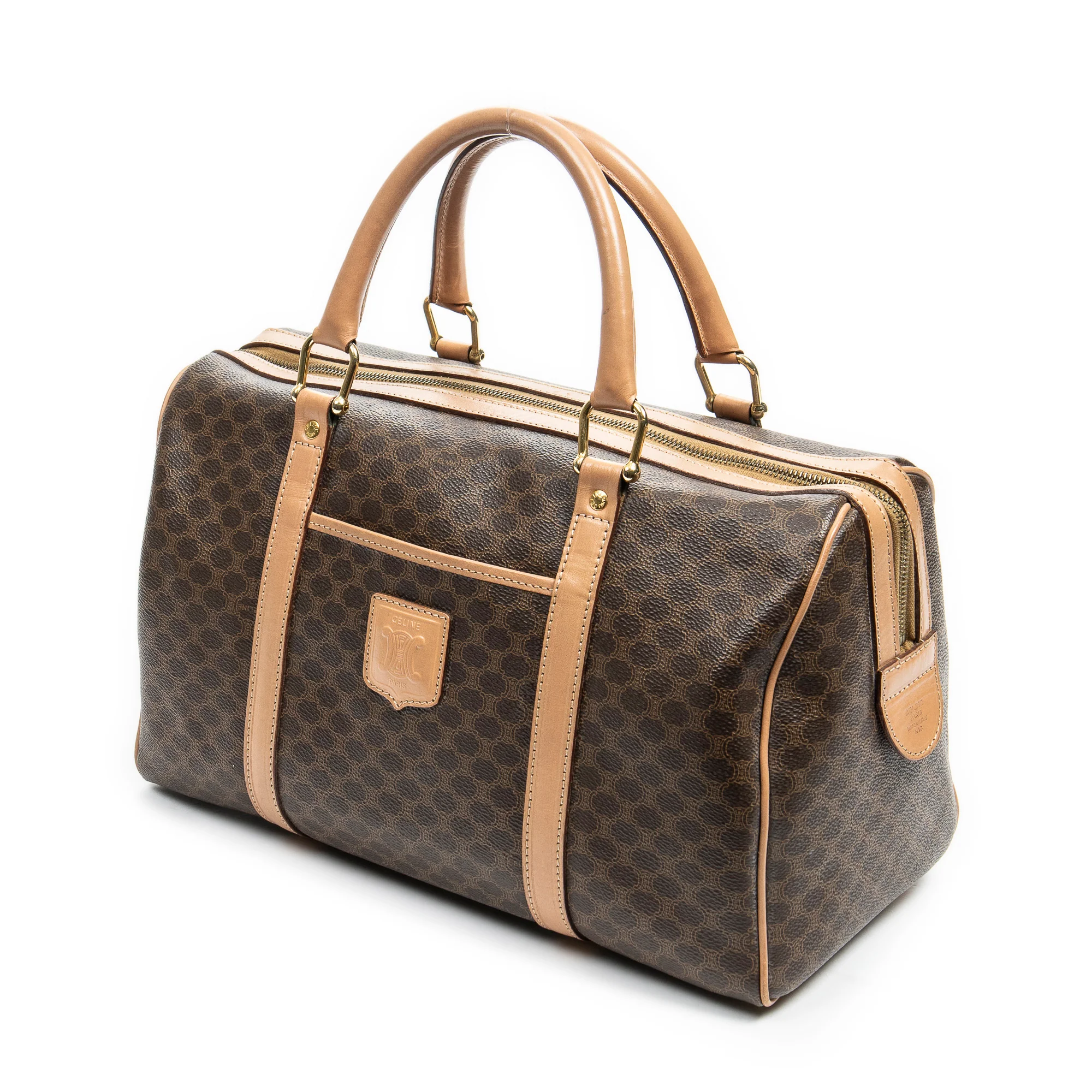 Vintage Duffle Bag Macadam Coated Canvas Medium - Image 2