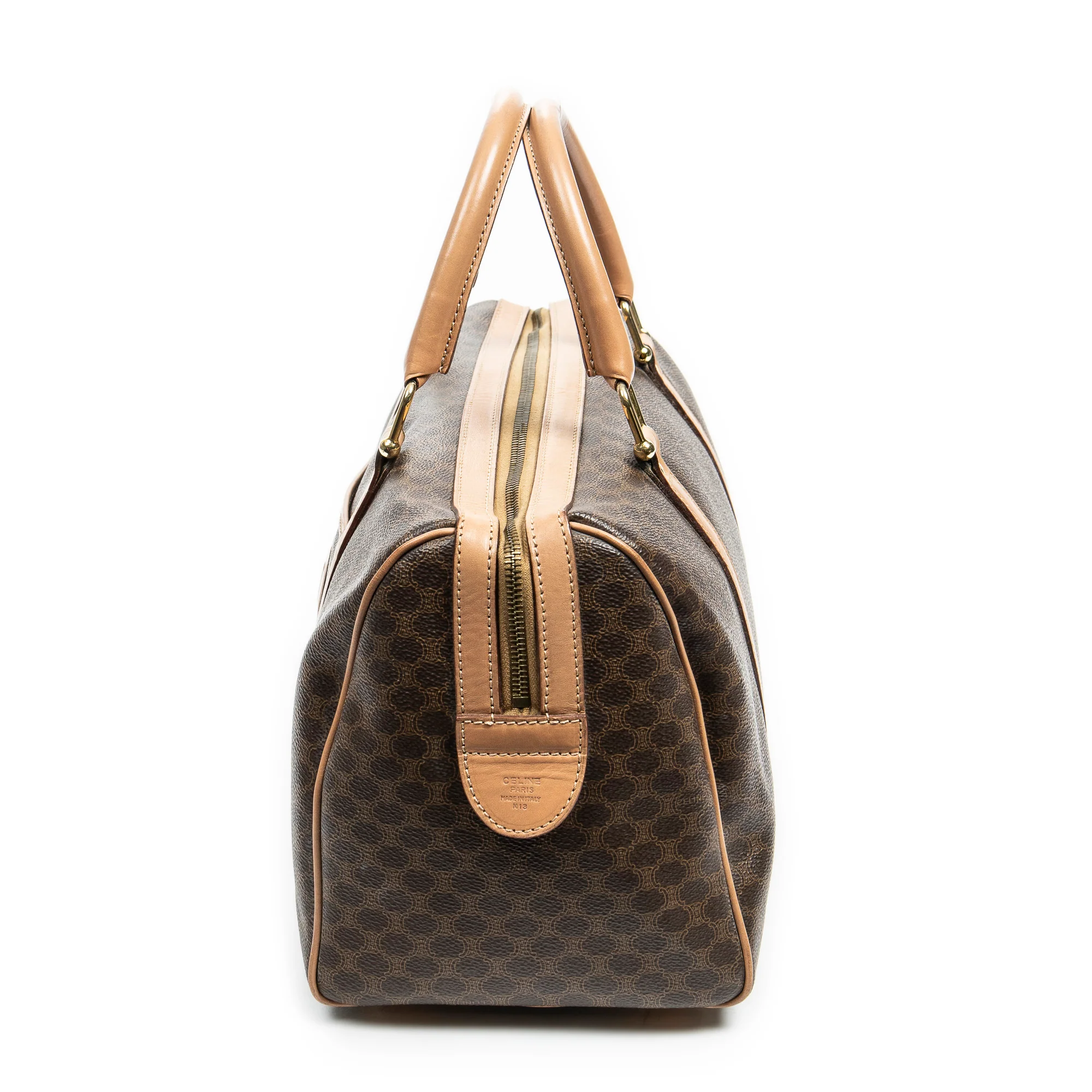 Vintage Duffle Bag Macadam Coated Canvas Medium - Image 3