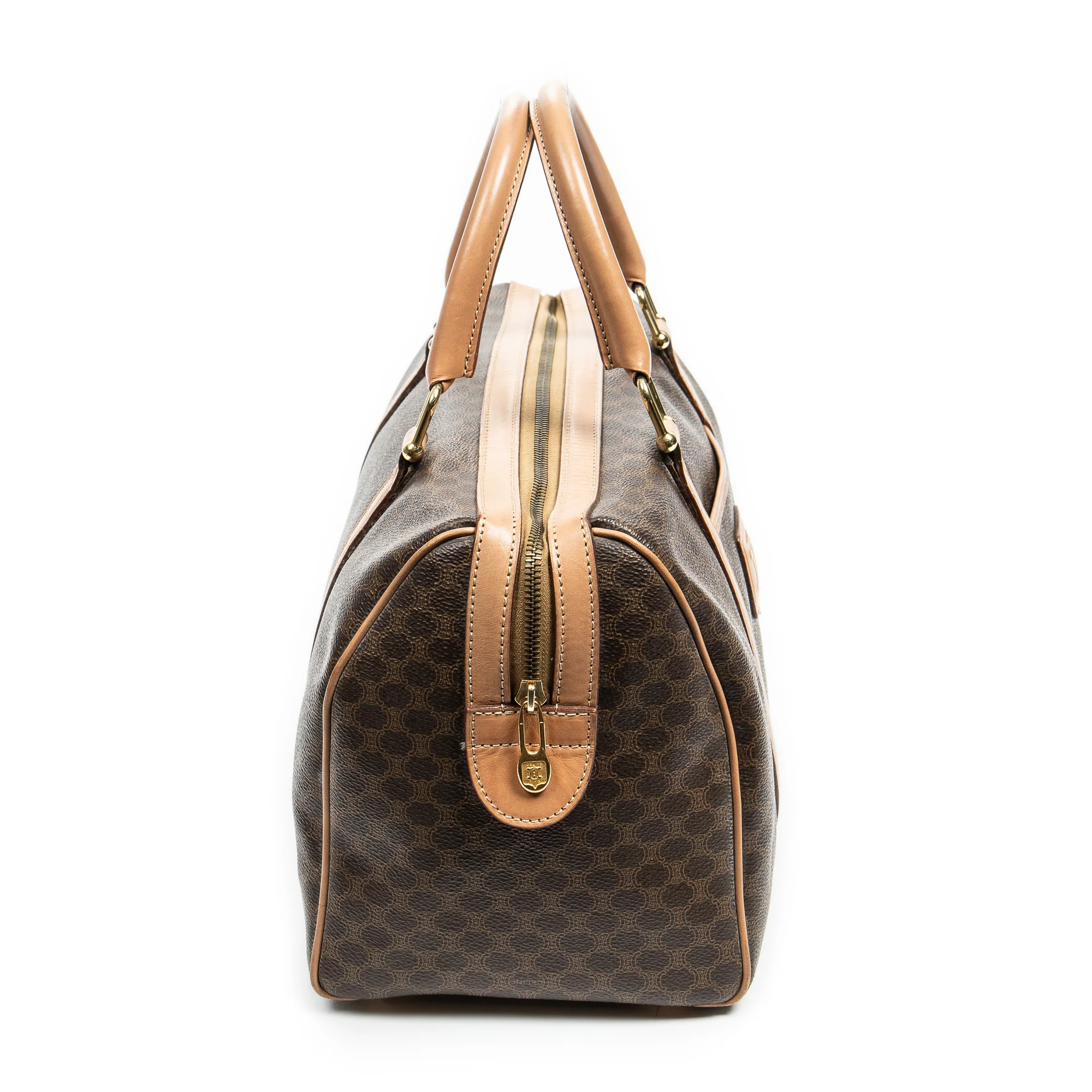 Vintage Duffle Bag Macadam Coated Canvas Medium - Image 4