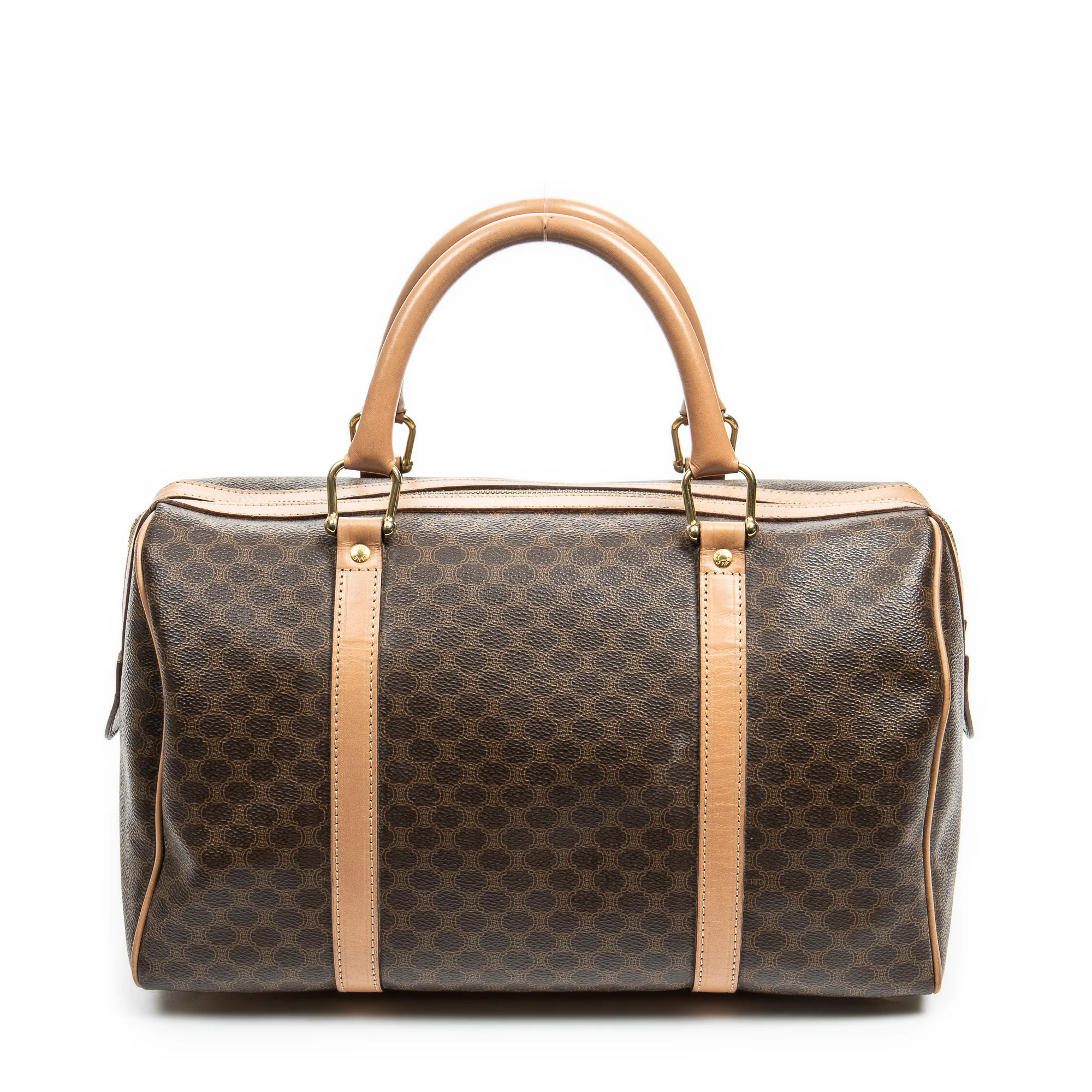 Vintage Duffle Bag Macadam Coated Canvas Medium - Image 5