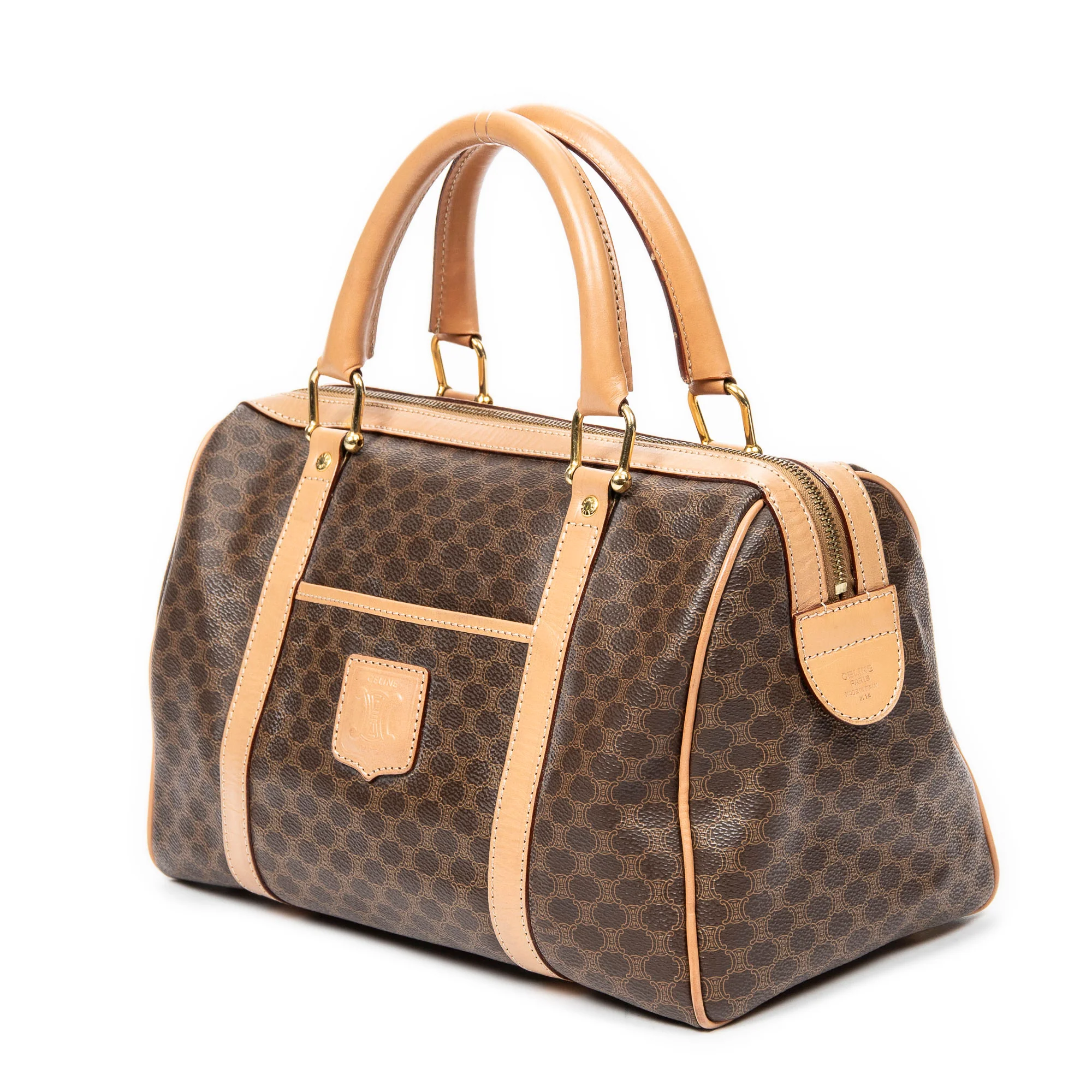 Vintage Duffle Bag Macadam Coated Canvas Medium - Image 2