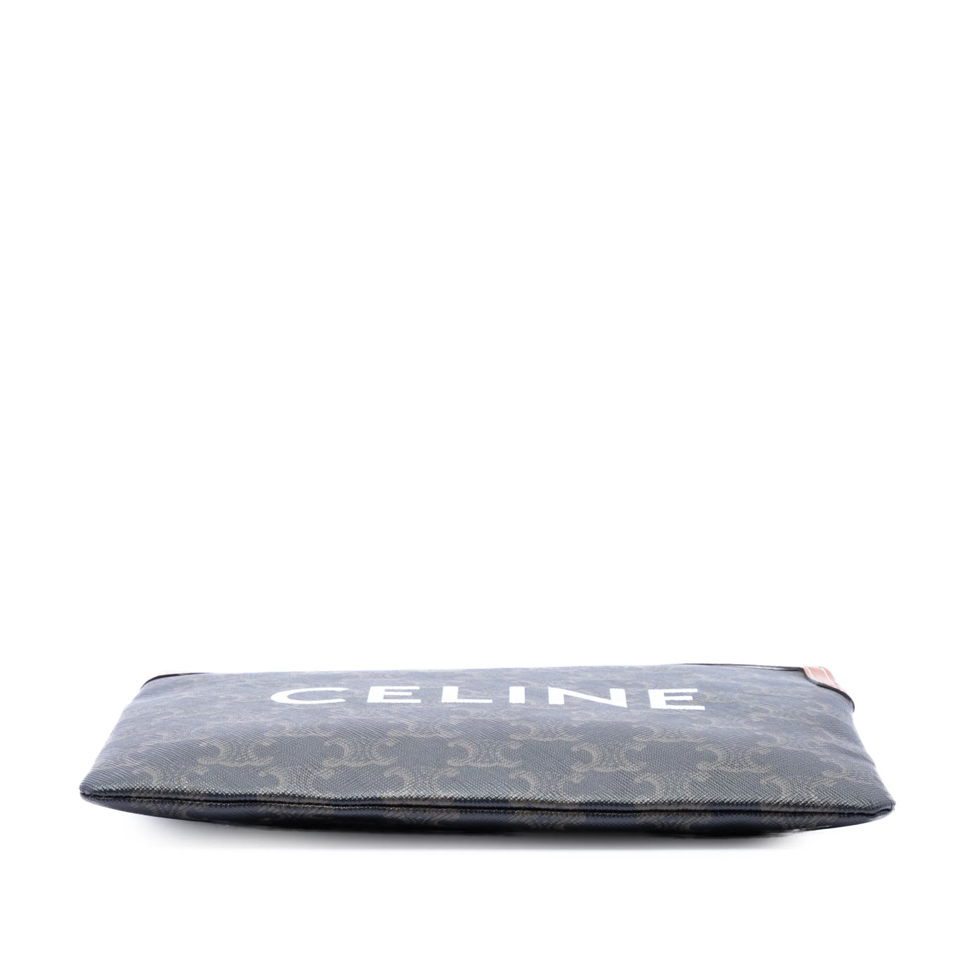 Zip Around Chain Clutch Triomphe Coated Canvas - Image 3